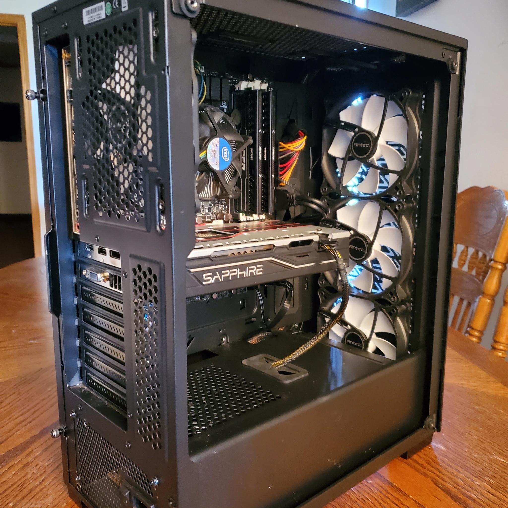 Gaming pc I7 16gb 1600mhz ram Sapphire Pulse Radeon Rx 580 8gb 1tb boot drive
