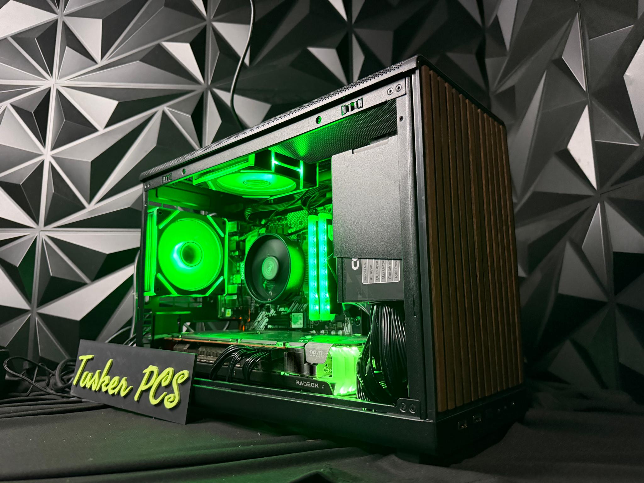 🌈🌲 NEON OAK 🌲🌈 Radeon RX 6750 XT Custom Gaming PC - Ryzen 5 5500