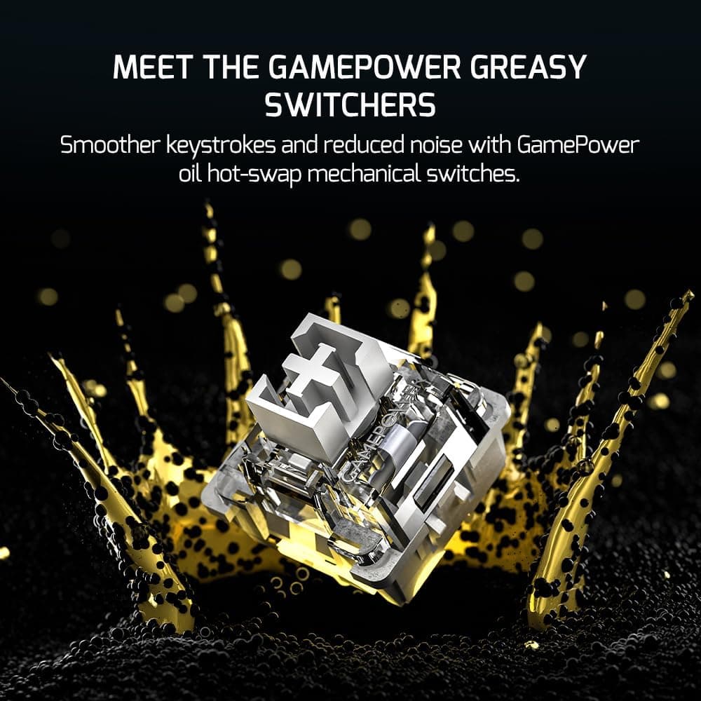 GAMEPOWER Gasket Pro X 75% Mechanical Gaming Keyboard (Precision-lubed/Oiled)