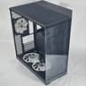 Black NZXT PC Case with Tempered Glass w/ 5 Fans