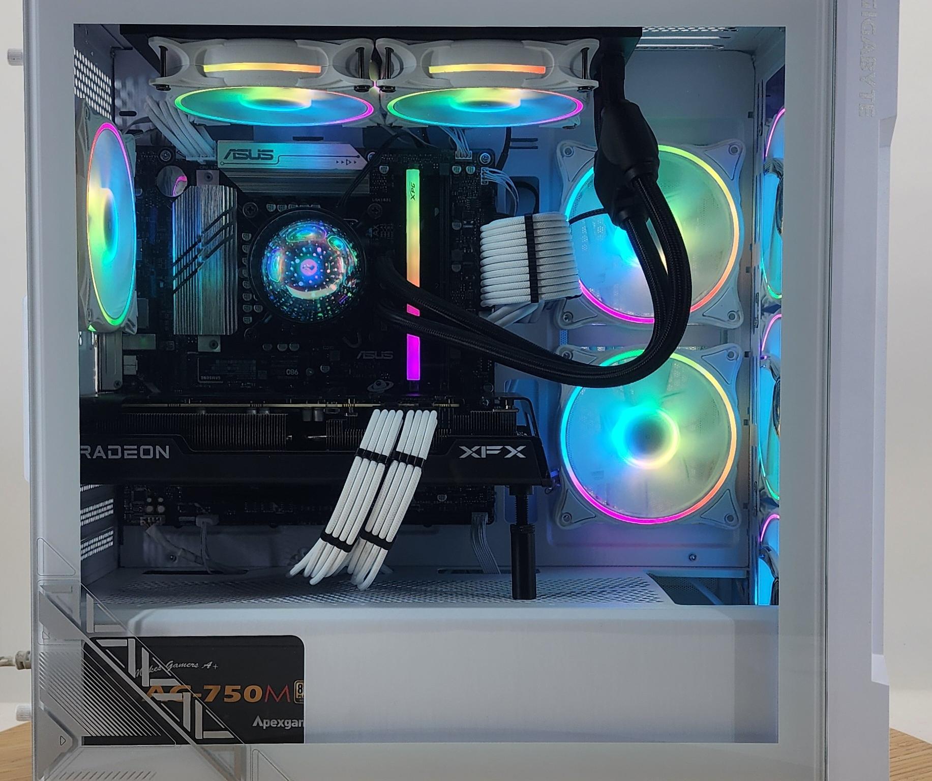 Gaming PC Intel Ultra 5 225F 16GB RAM 1TB SSD RX 7600 XT 16GB Win11 Computer