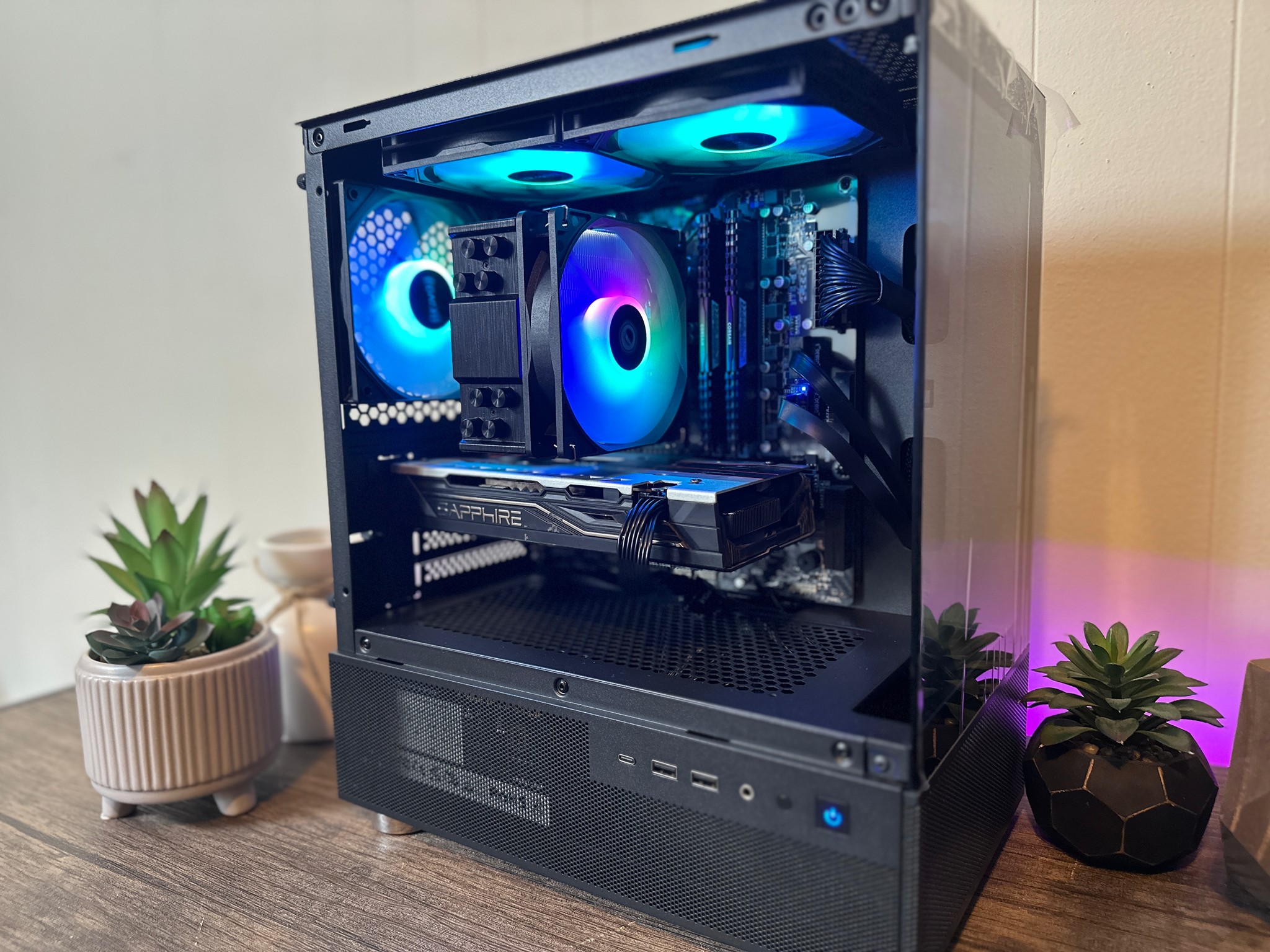🤖Gaming PC! Intel i5 7600, RX580 8GB, 16gb DDR4, 512GB SSD! FULL ARGB!