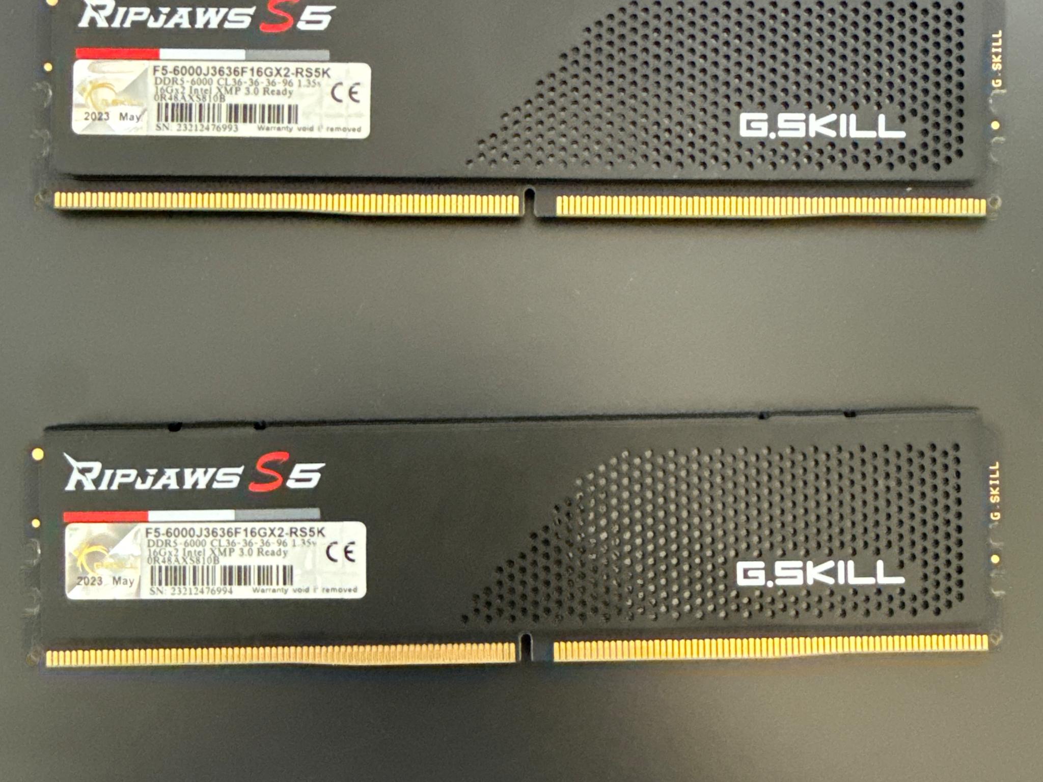 G.Skill S5 32GB 6000MHZ RAM
