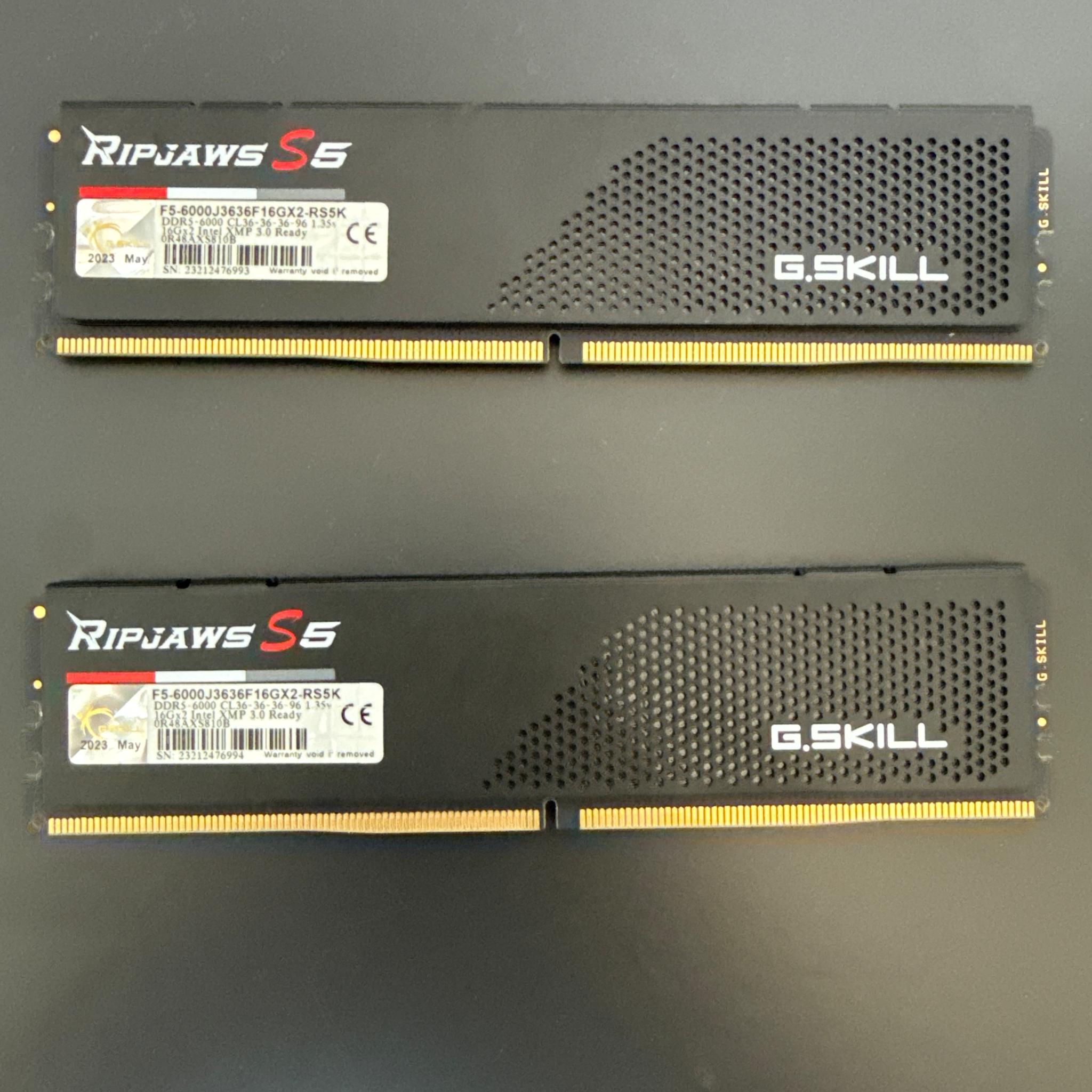 G.Skill S5 32GB 6000MHZ RAM
