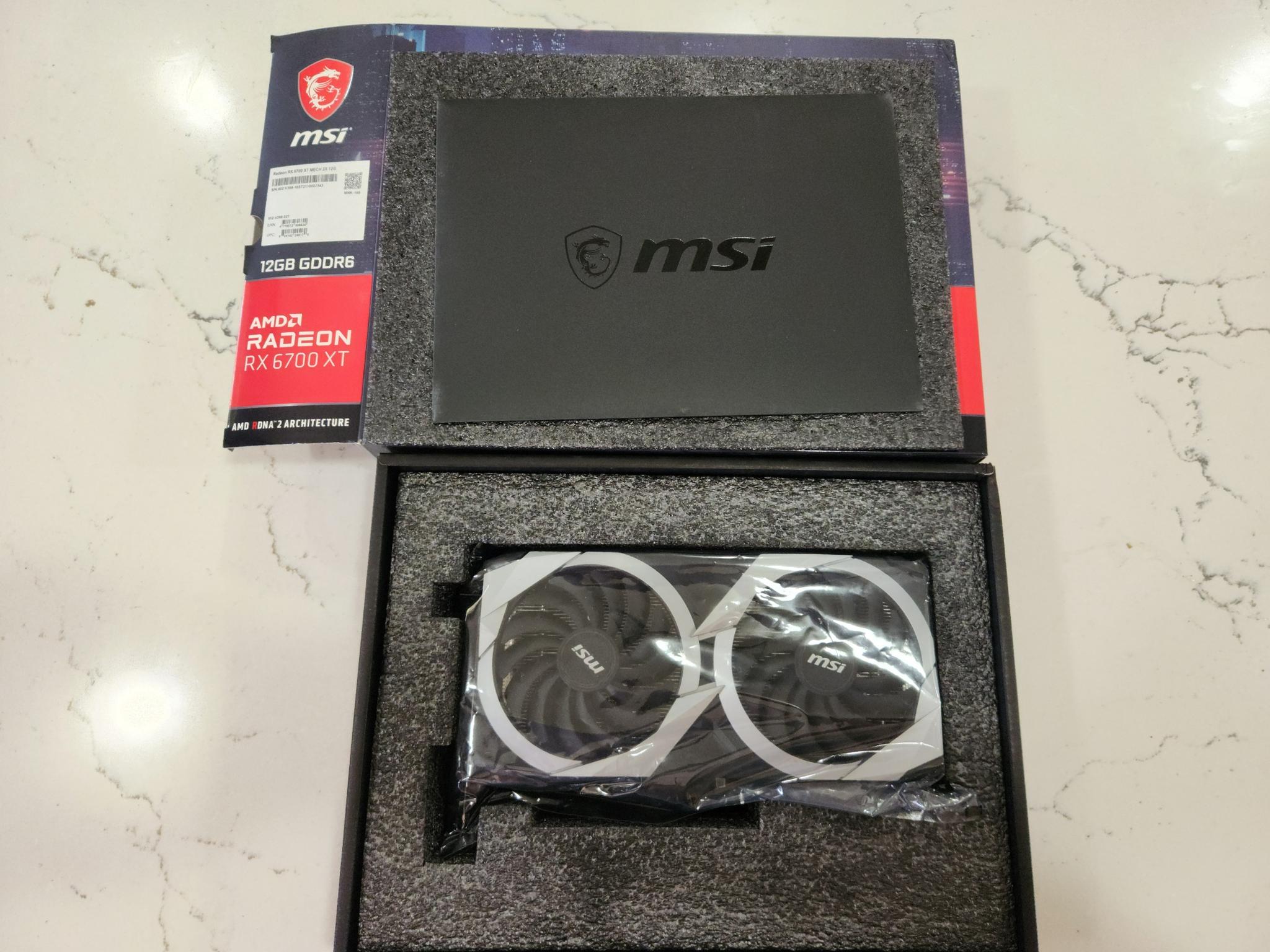 OPEN BOX MSI Mech 2x AMD Radeon RX 6700 XT 12gb GDDR6