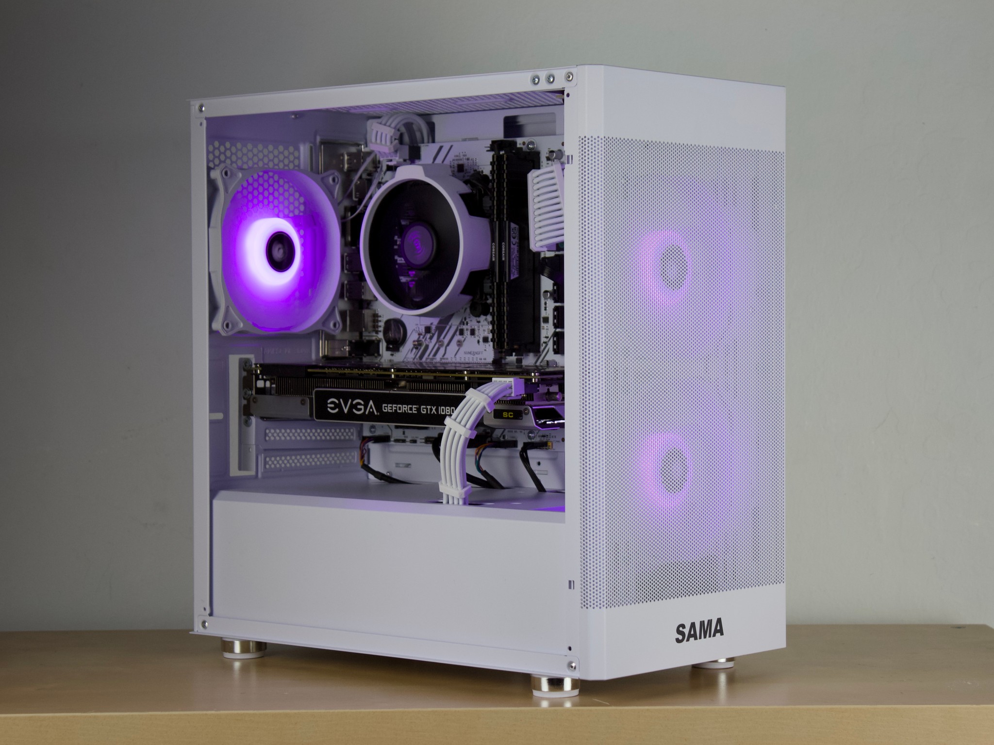 ❄️🧊Budget White PC - GTX 1080, Ryzen 5 2600, 16GB DDR4, 1TB SSD❄️🧊- WiFi/BT