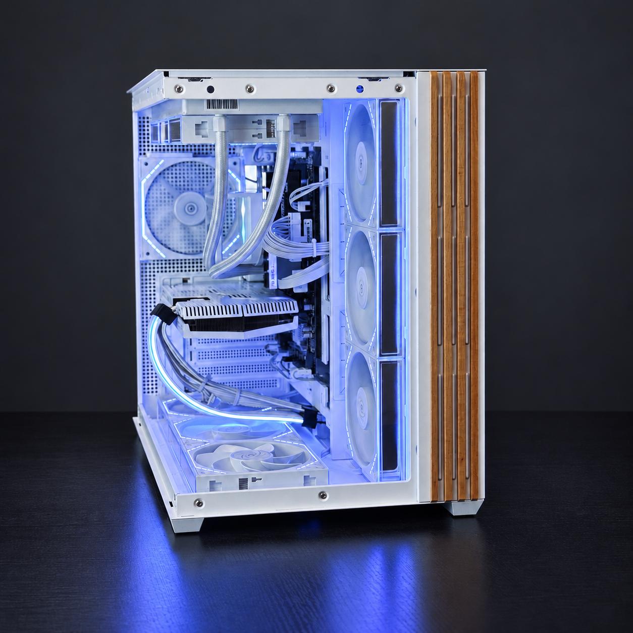 ❄️ White RTX 3070 Gaming PC | i7-12700F | 360mm LCD Liquid Cooling | 1TB NVMe