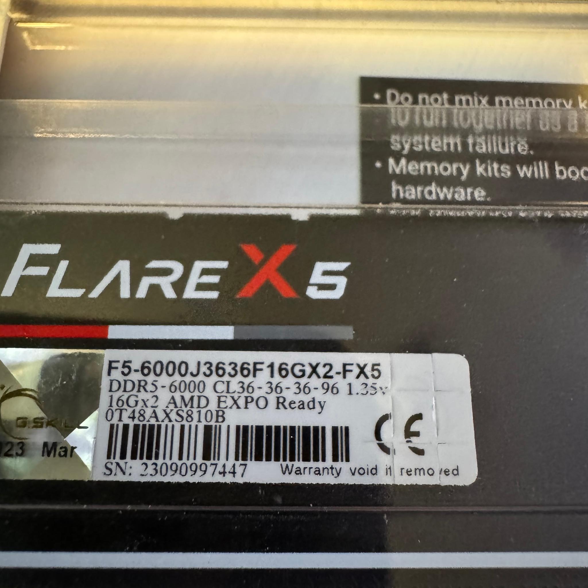 G.Skill FLare X5 DDR 5 32GB