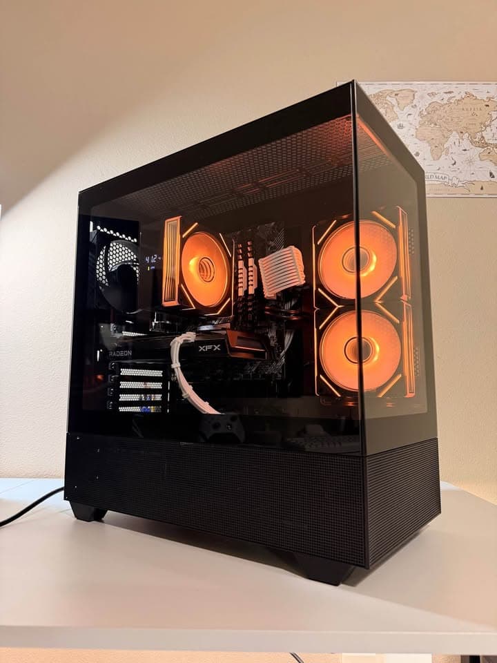 Black Gaming PC | RX 6600 | 1TB storage | 16gb ddr4 | AMD Ryzen 5 3600