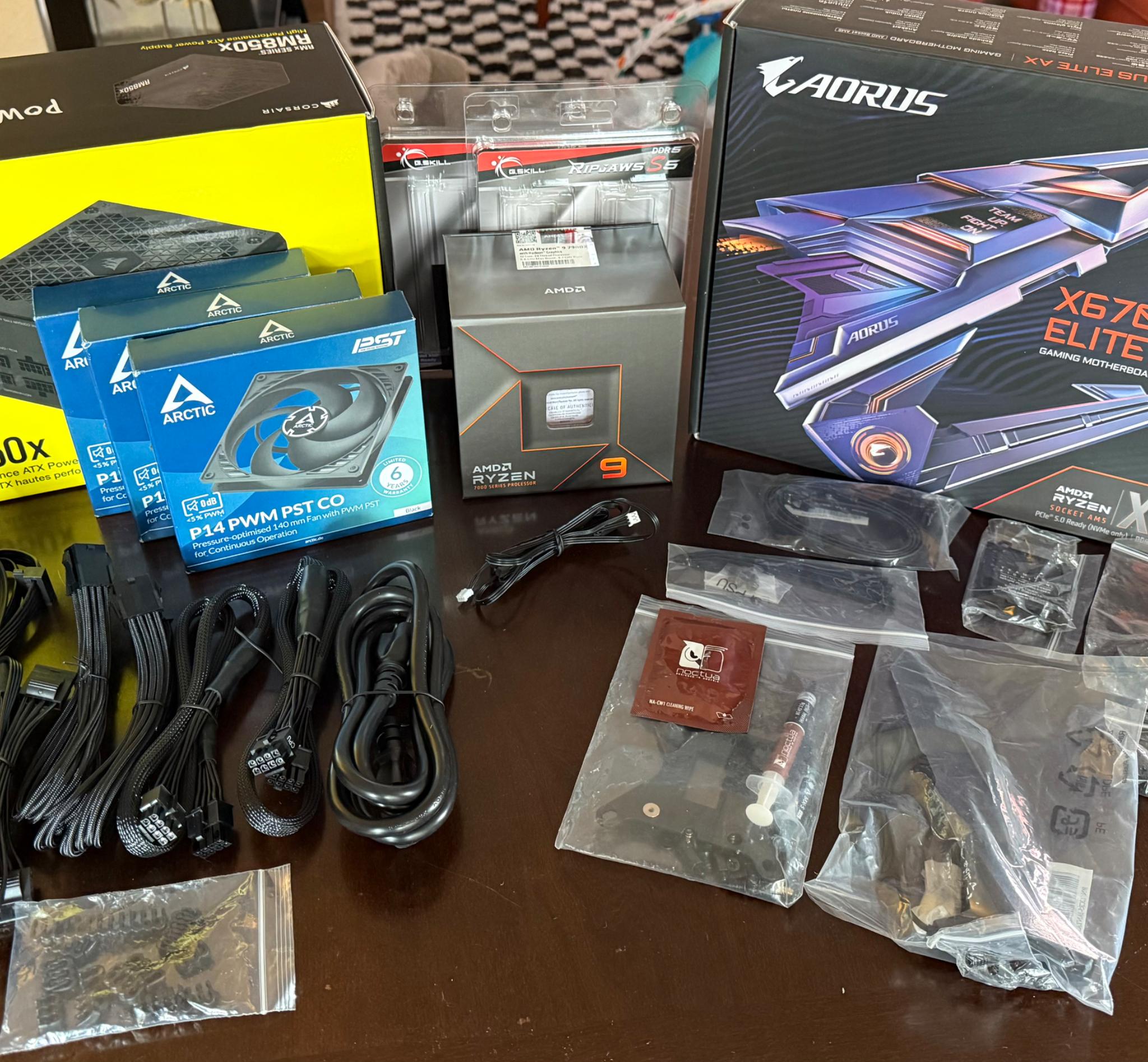Ryzen 9 7900x, x670 mobo, 64gb 6000mhz memory, AIO, custom build (WITHOUT GRAPHICS CARD)