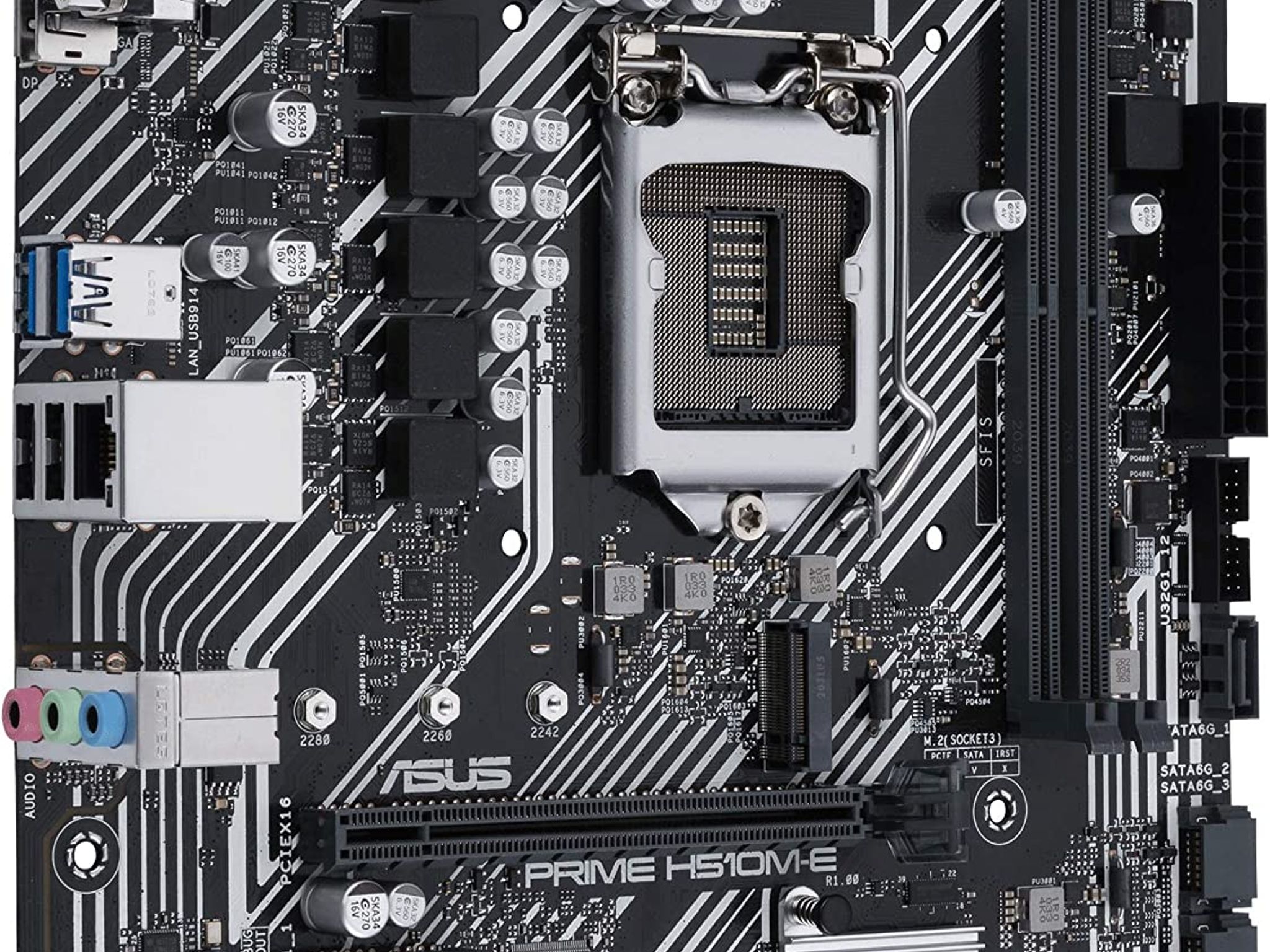 ASUS PRIME H510M-E Intel H510 LGA 1200 MicroATX DDR4 Desktop Motherboard