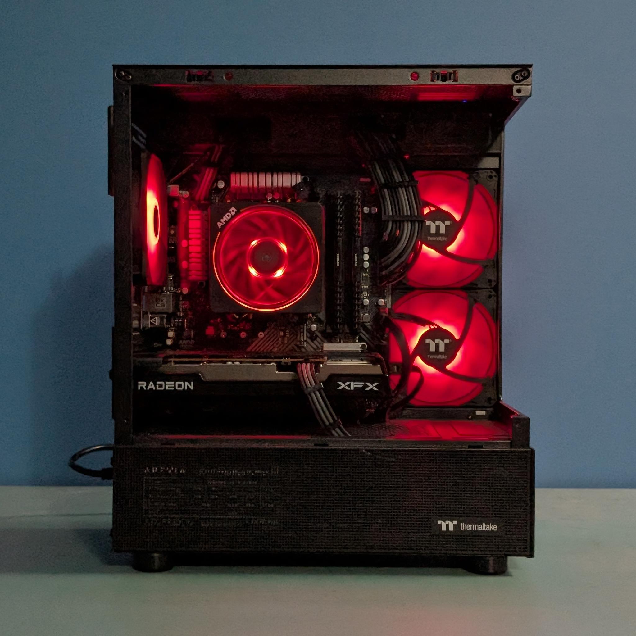 High-FPS 1080p Gaming PC | RX 6600 | Ryzen 5 5500 | 16GB DDR4 | Clean RGB Build