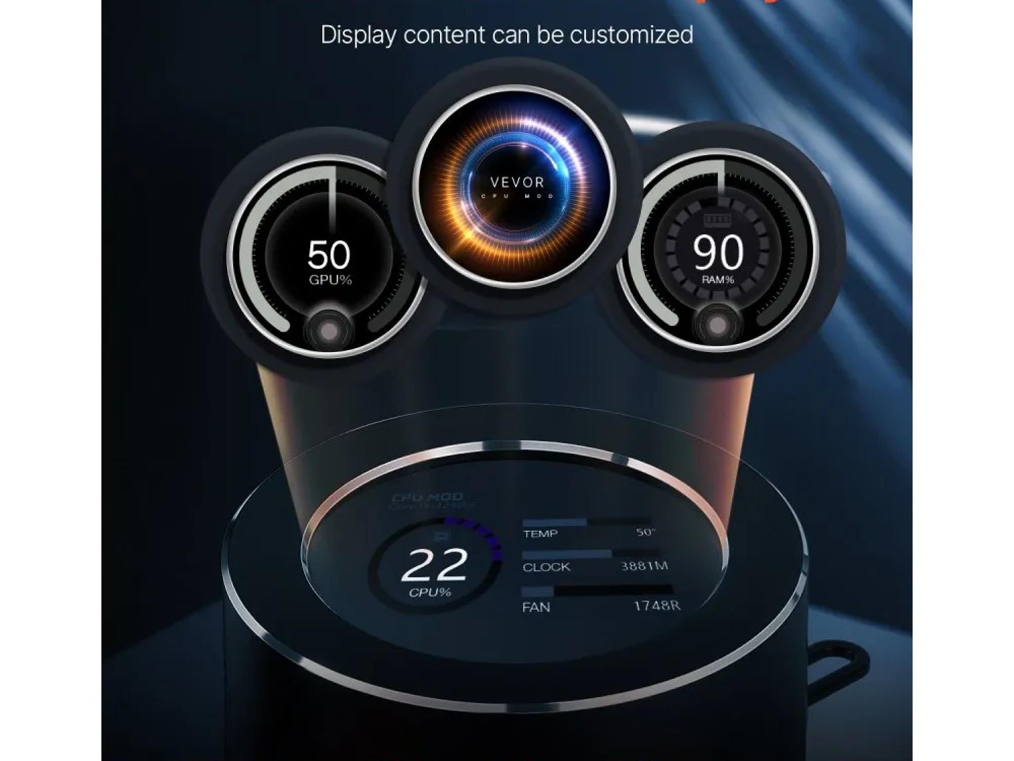 VEVOR 360mm AIO with 2.1" LCD Display!