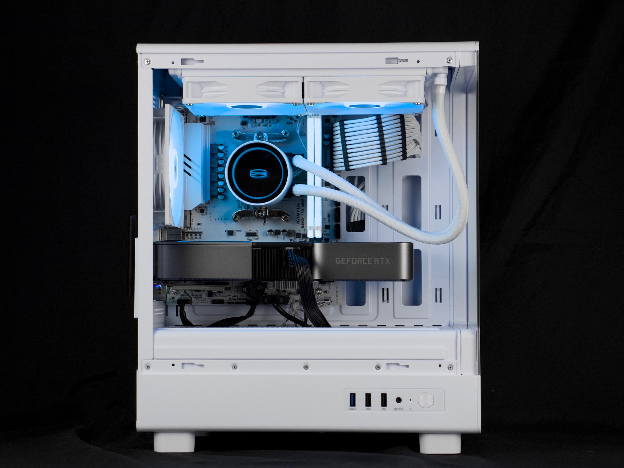 🧊❄️🧊 White Gaming PC – RTX 3070 TI, Ryzen 5 5600, 16GB RAM, 1TB NVMe SSD - WiFi, BlueTooth 🧊❄️🧊