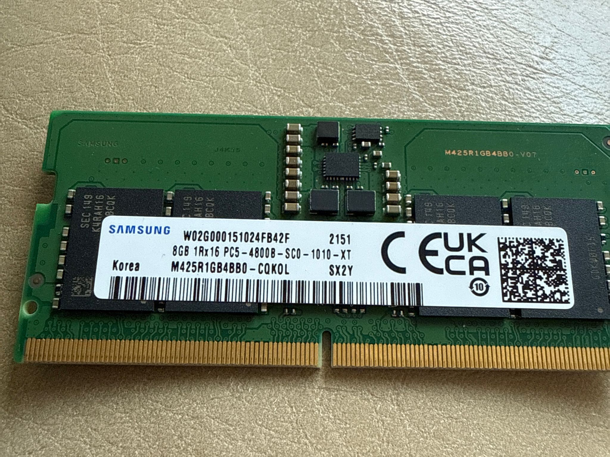 8Gb DDR5 4800 Laptop RAM SO-DIMM