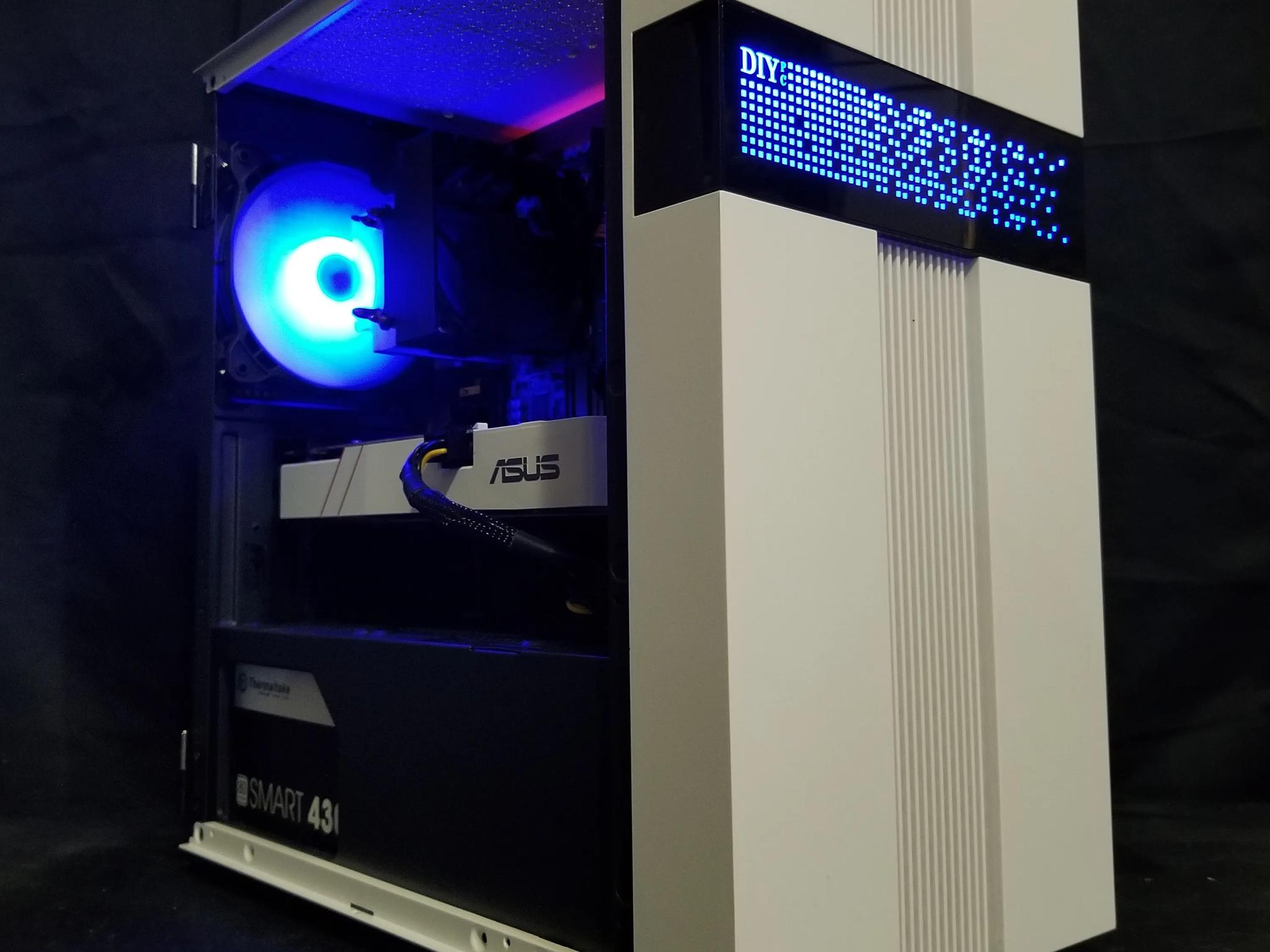 custom built white/black gaming pc