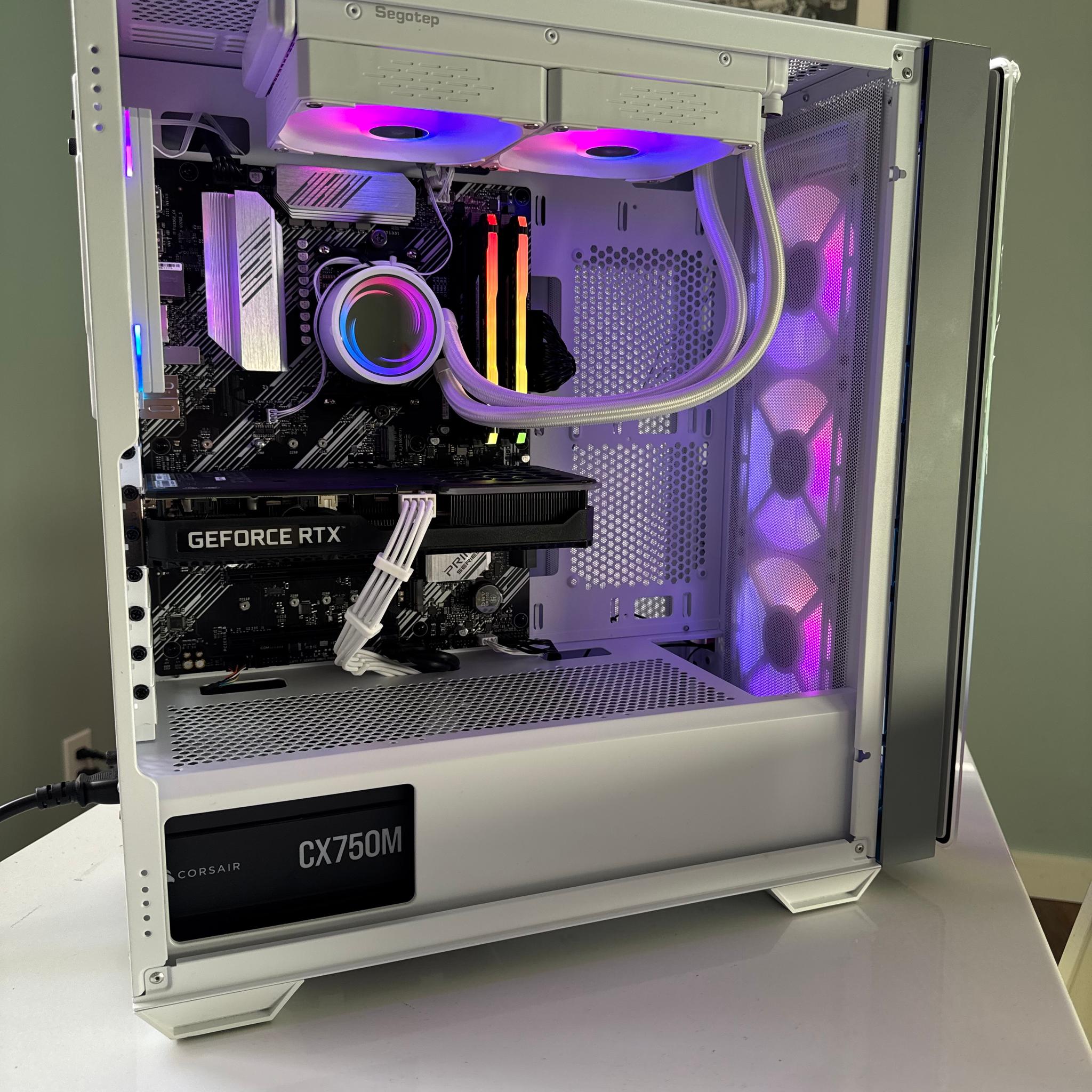 Whiteout Storm | Custom Gaming PC | 3060 TI - R5 5500 - 16GB Ram - 512 NVme