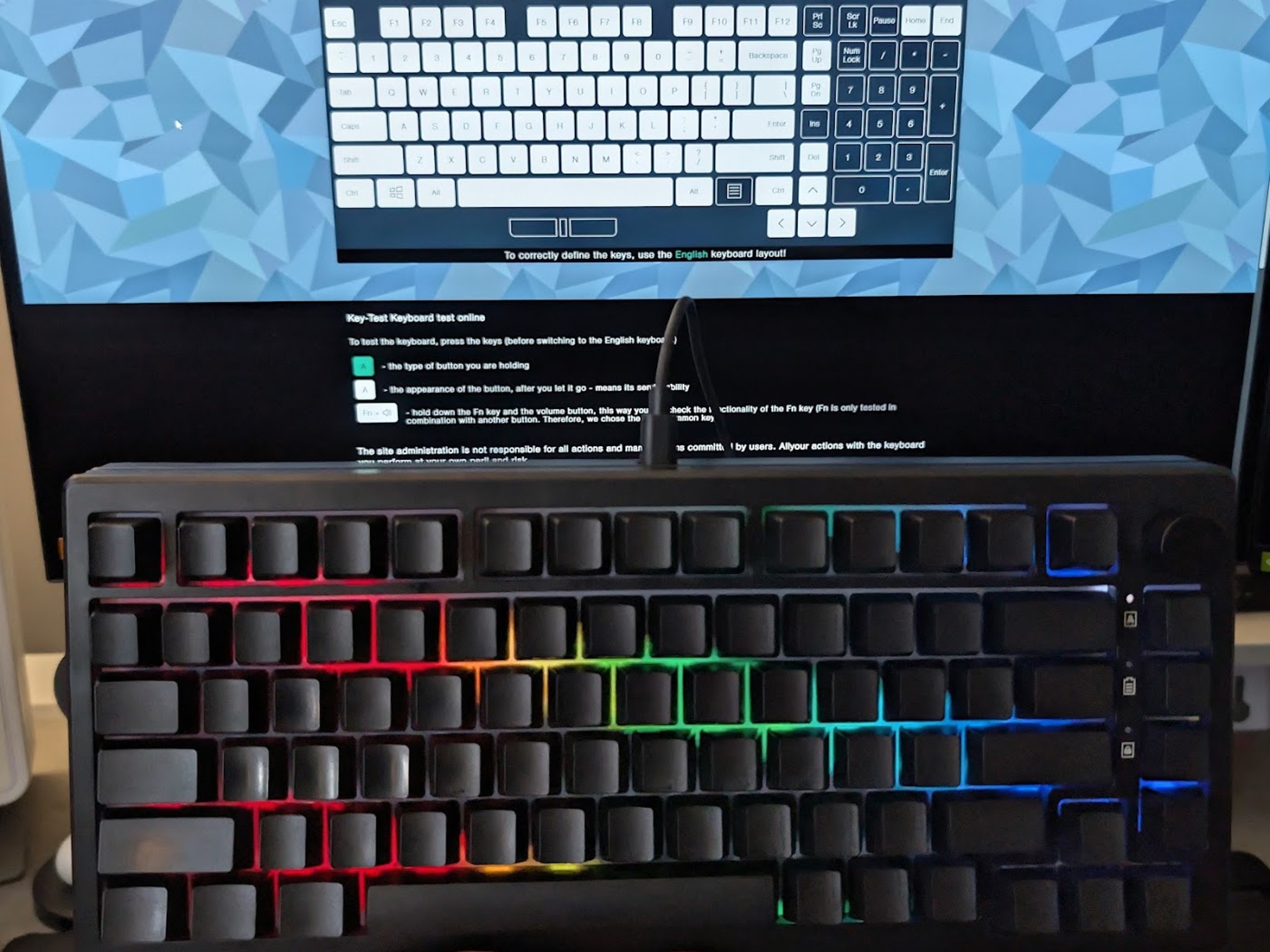 Epomaker Aura75 w/Gateron Red Switches Mechnical Keyboard