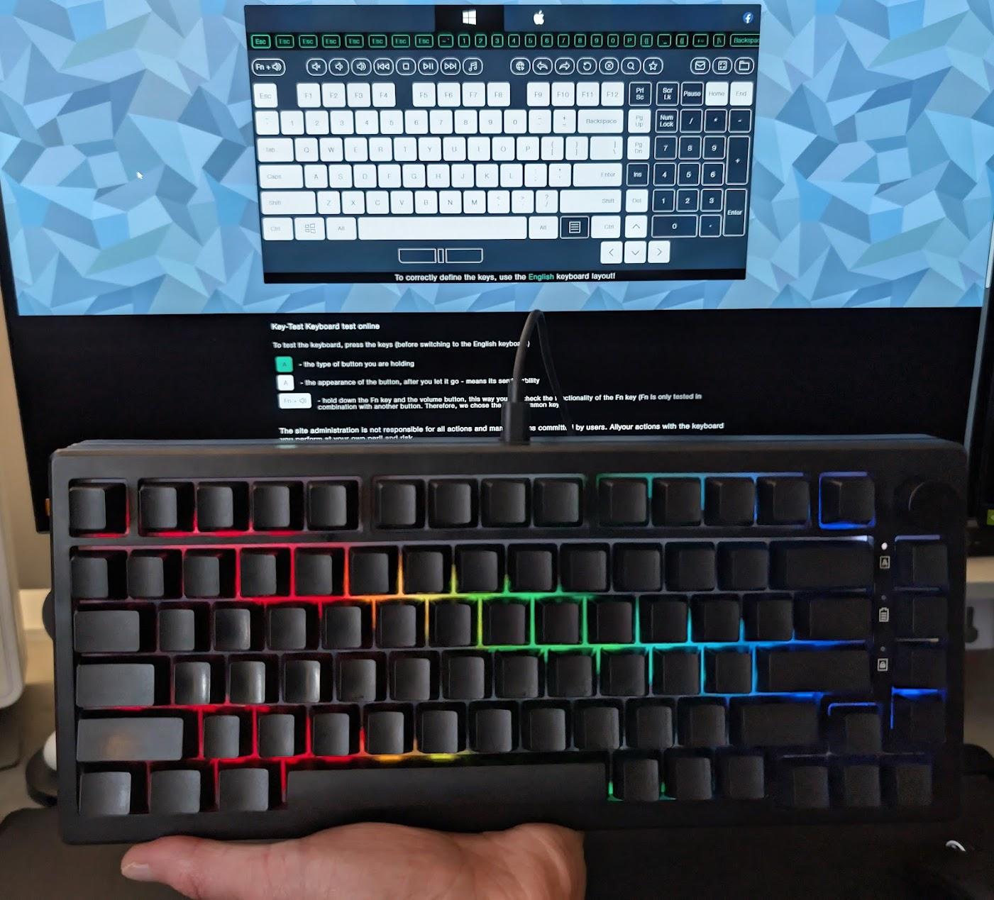 Epomaker Aura75 w/Gateron Red Switches Mechnical Keyboard