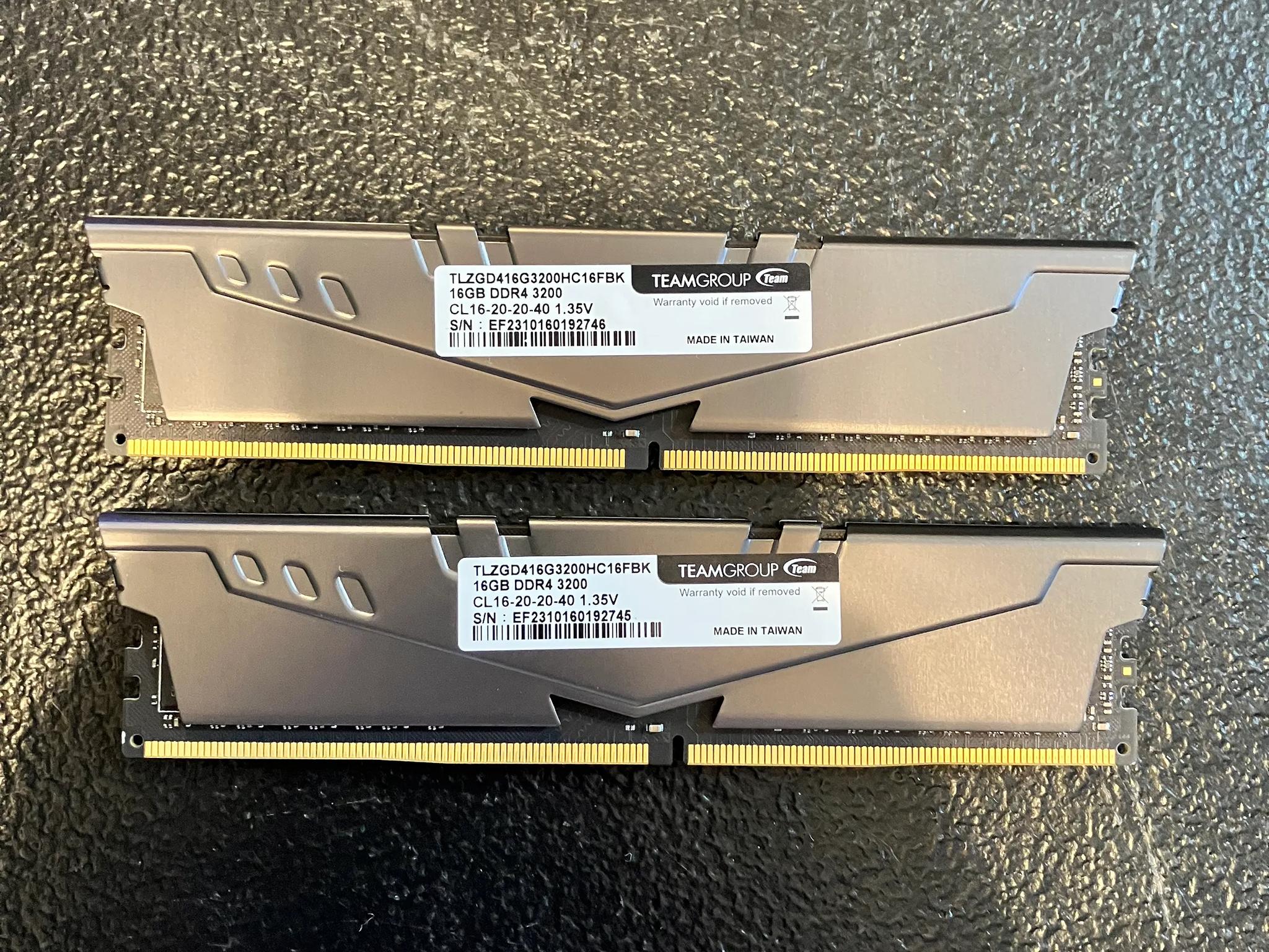 TeamGroup 32gb 3200mhz DDR4 RAM