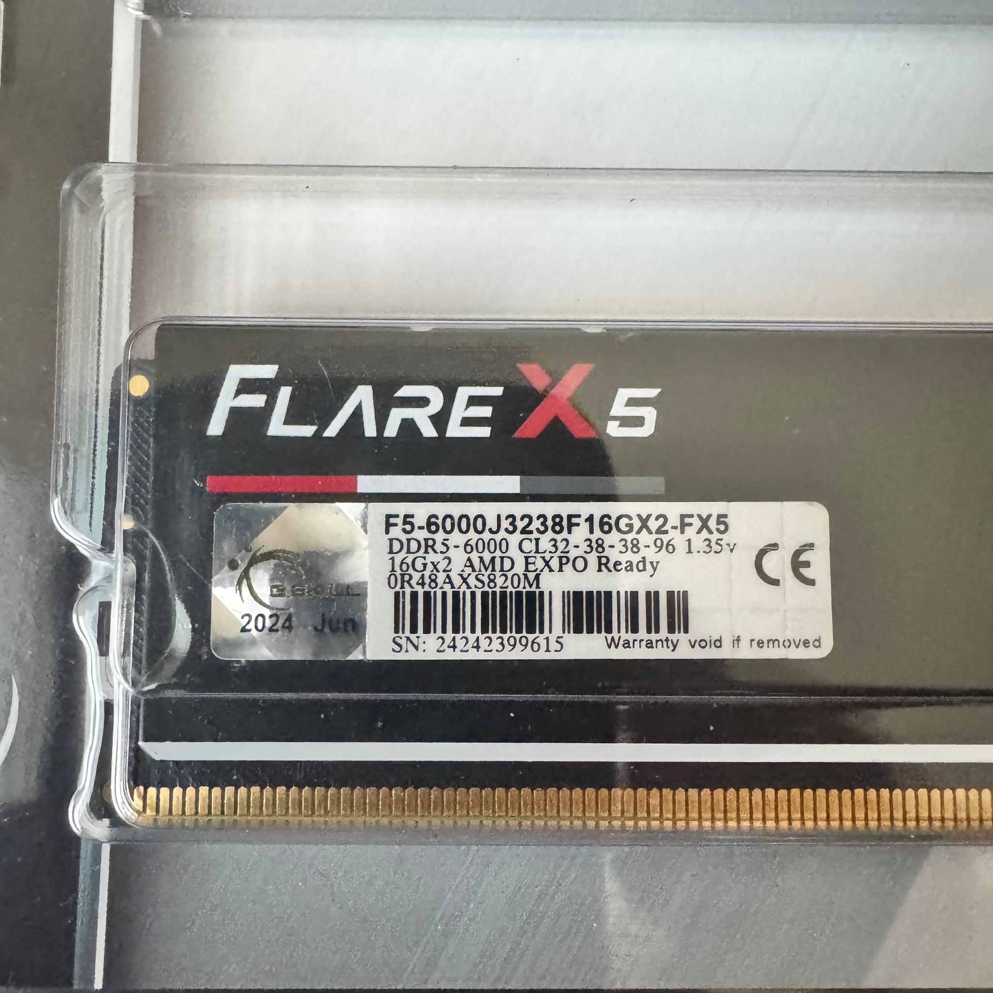G.Skill FlareX5 DDR5-6000 RAM 32GB