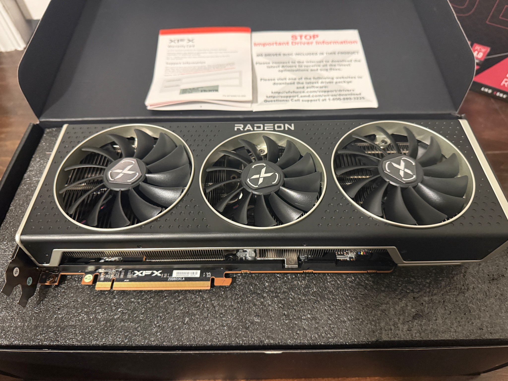 AMD Radeon RX 6800 XT 16 GB - EXCELLENT CONDITION - XFX Speedster MERC 319 CORE