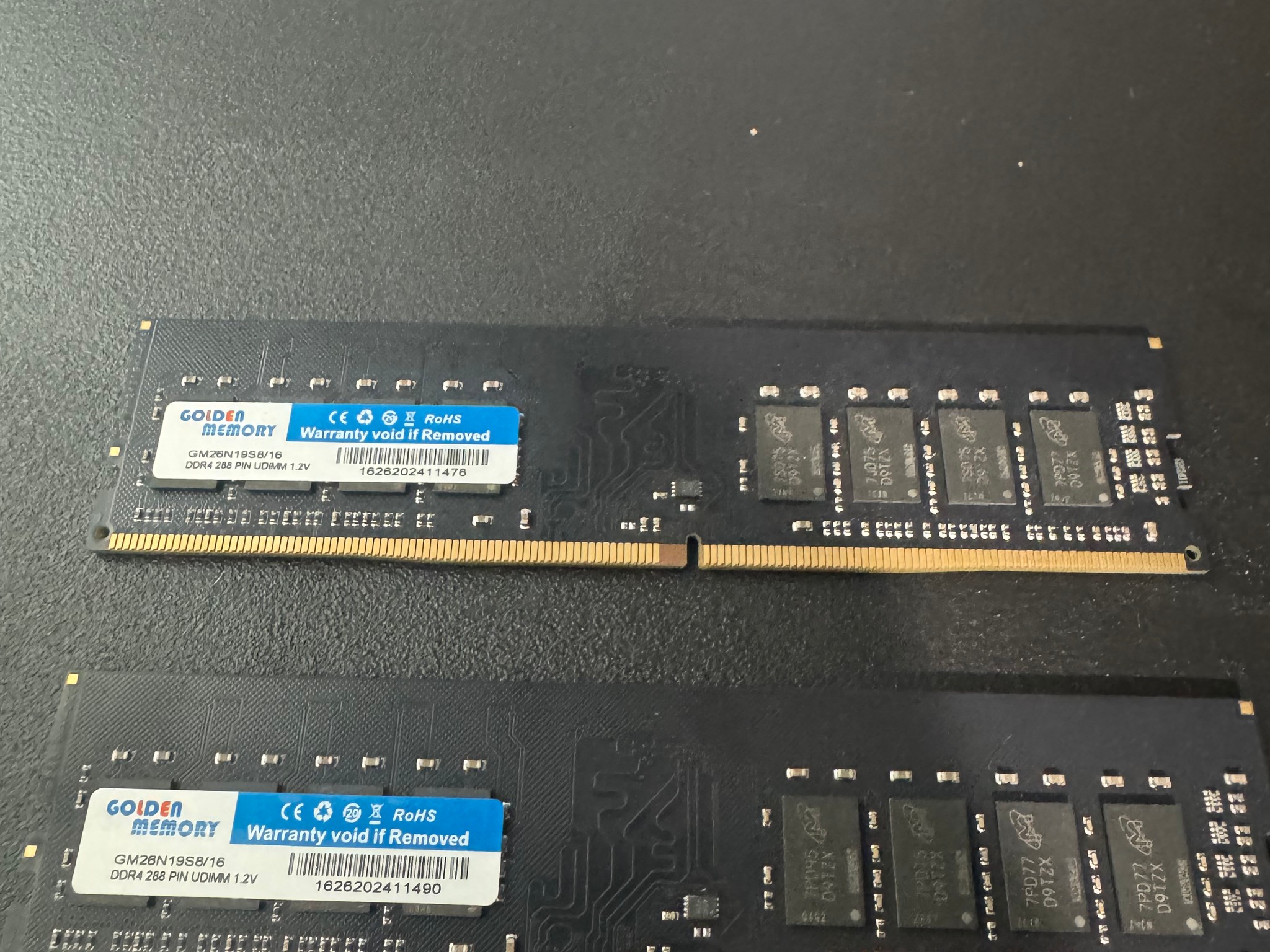 Golden Memory 32GB (2x16GB) DDR4 2666MHz RAM Kit – Tested & Working