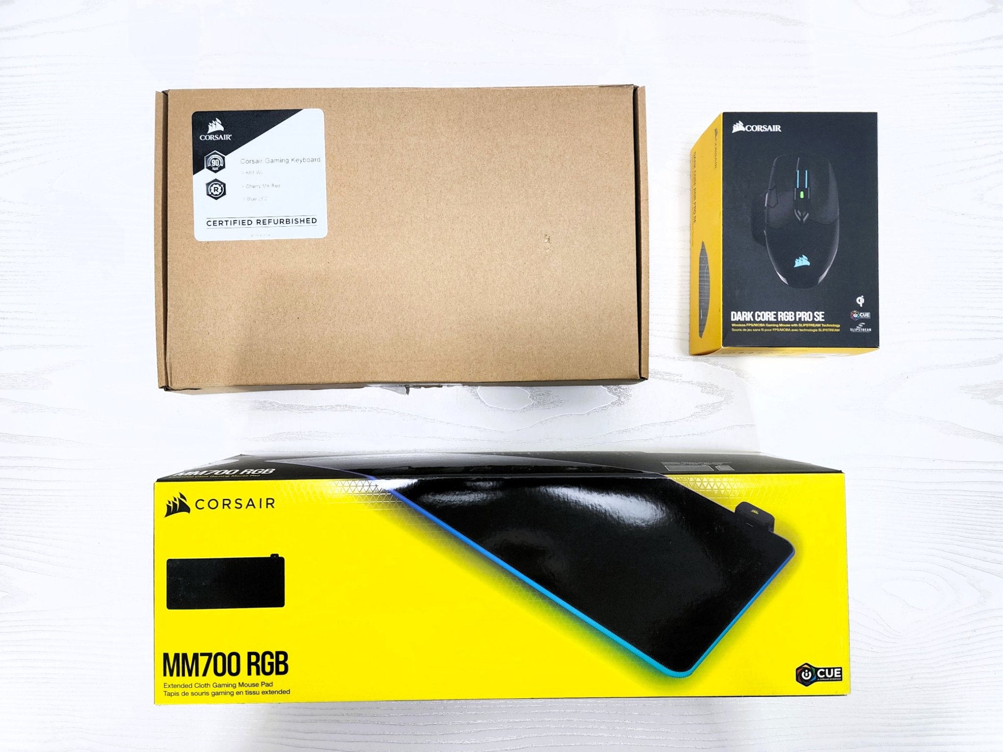 Corsair KB/M & Deskmat Gamer's Set