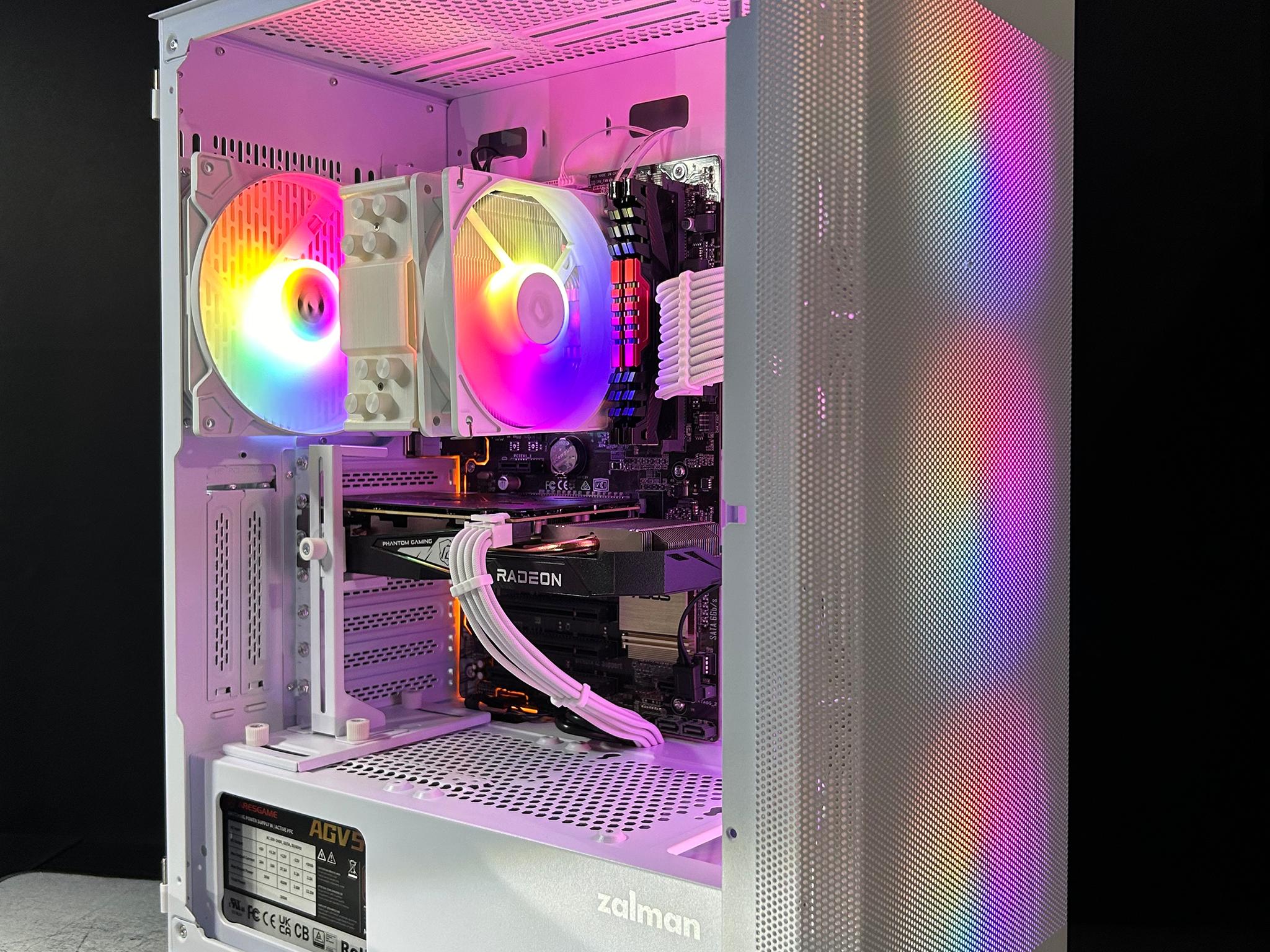 🤍 White RGB Gaming pc