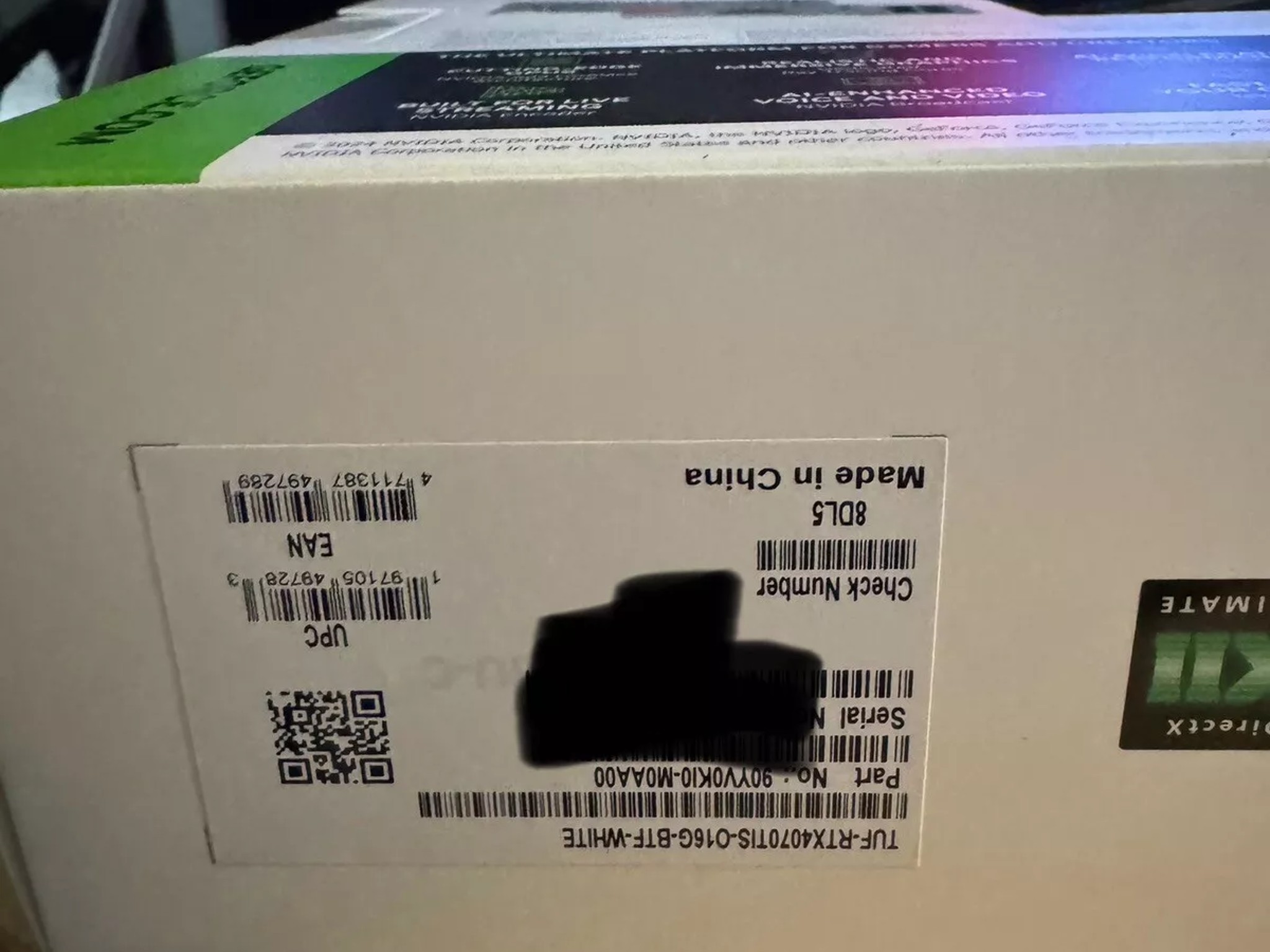 ASUS TUF Gaming GeForce RTX 4070 Ti Super BTF White OC Edition Graphics Card