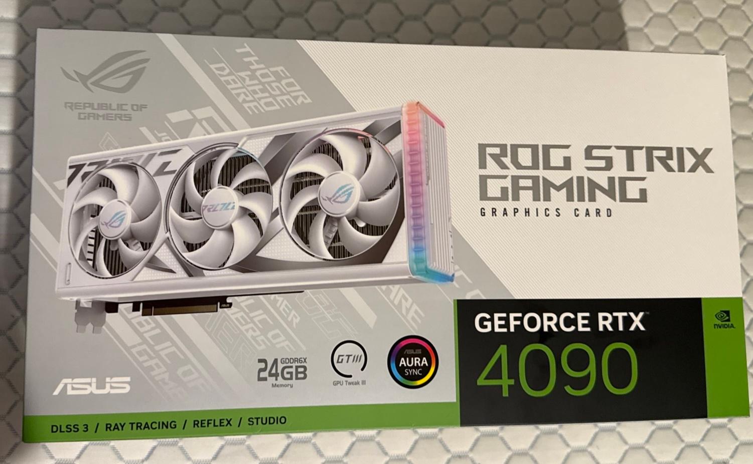 ASUS ROG Strix GeForce RTX 4090 White Edition 24GB GDDR6X