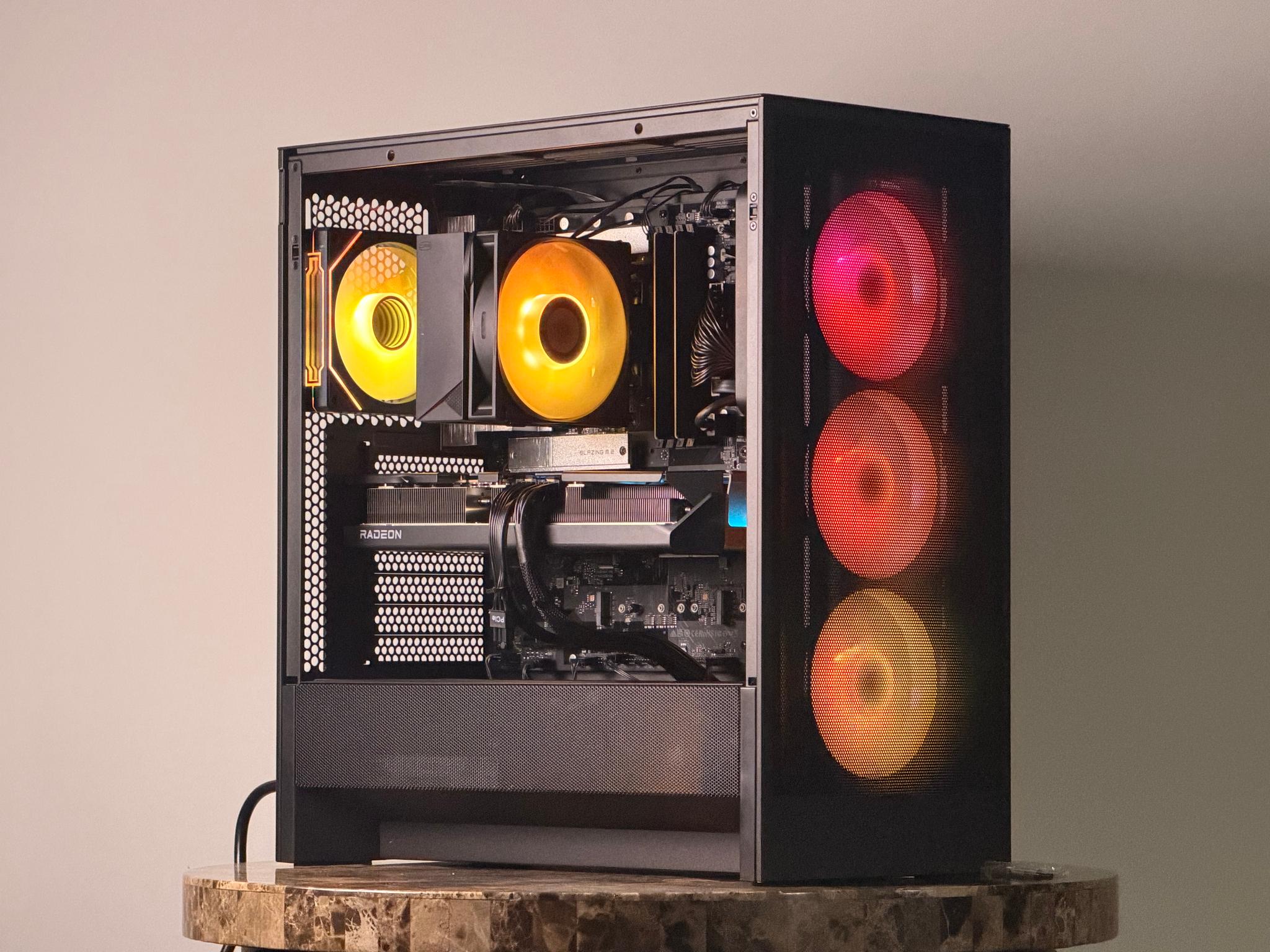 FREE SHIP 🖤🌈 BLK RGB Gaming PC | RX 9070 XT | Core 5 Ultra 250K Plus | 1 TB NVME | 32 GB DDR5 🌈🖤