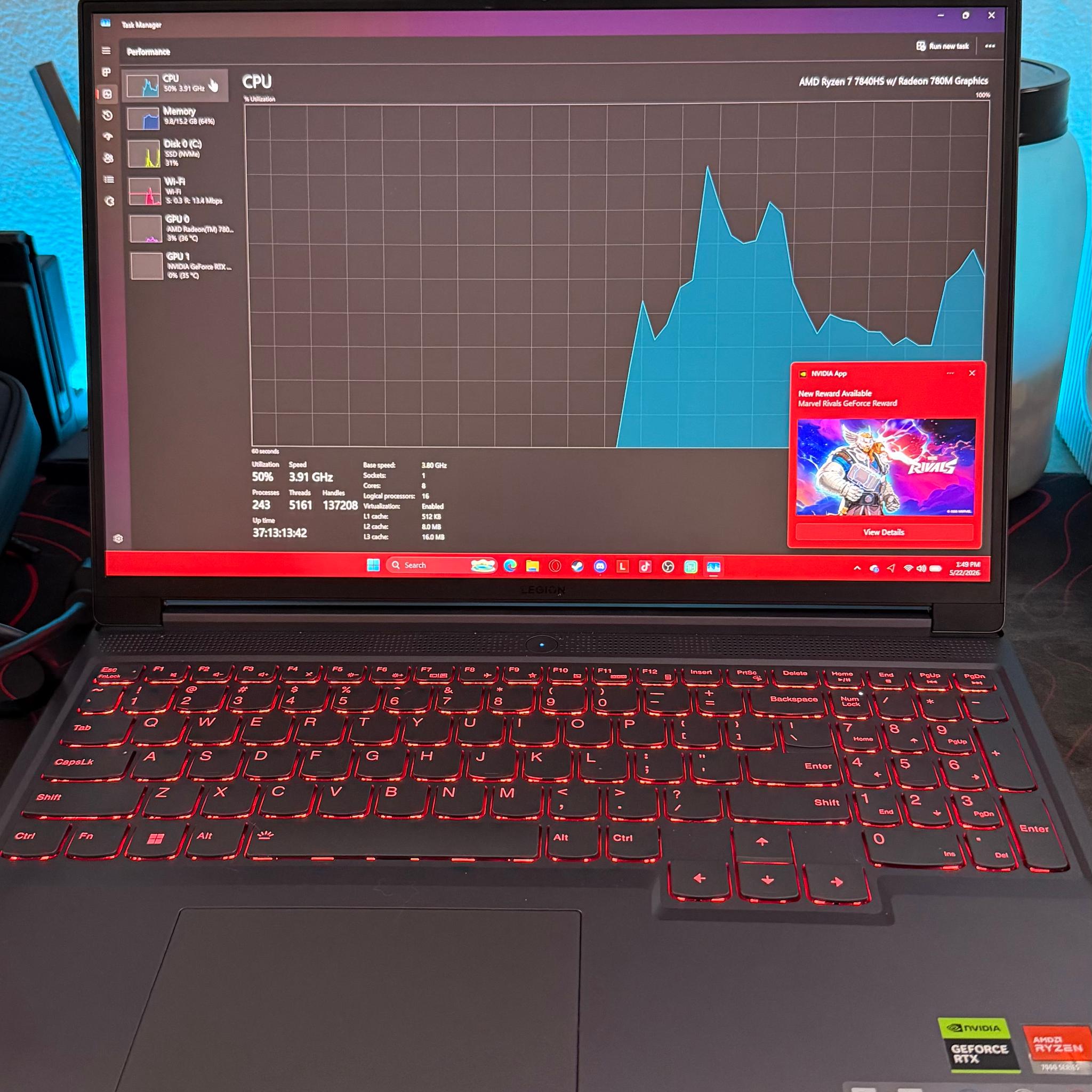 Lenovo Legion Slim 5 | RTX 4060 - Ryzen 7 7840HS - 16GB RAM