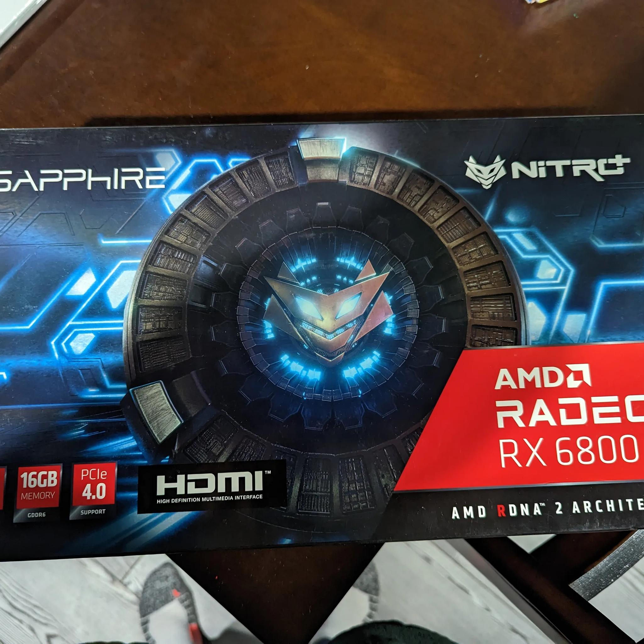 Sapphire RX6800 Nitro+ 16G GPU - LIKE NEW, ORIGINAL BOX