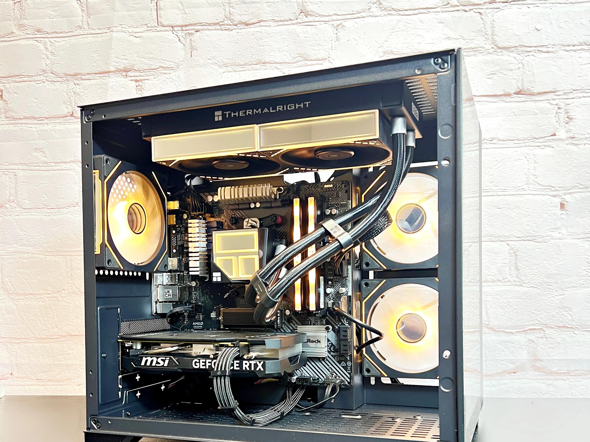 Liquid Cooled RTX 4060 Ryzen 5 5500 16GB RAM 1TB M.2 Gaming PC