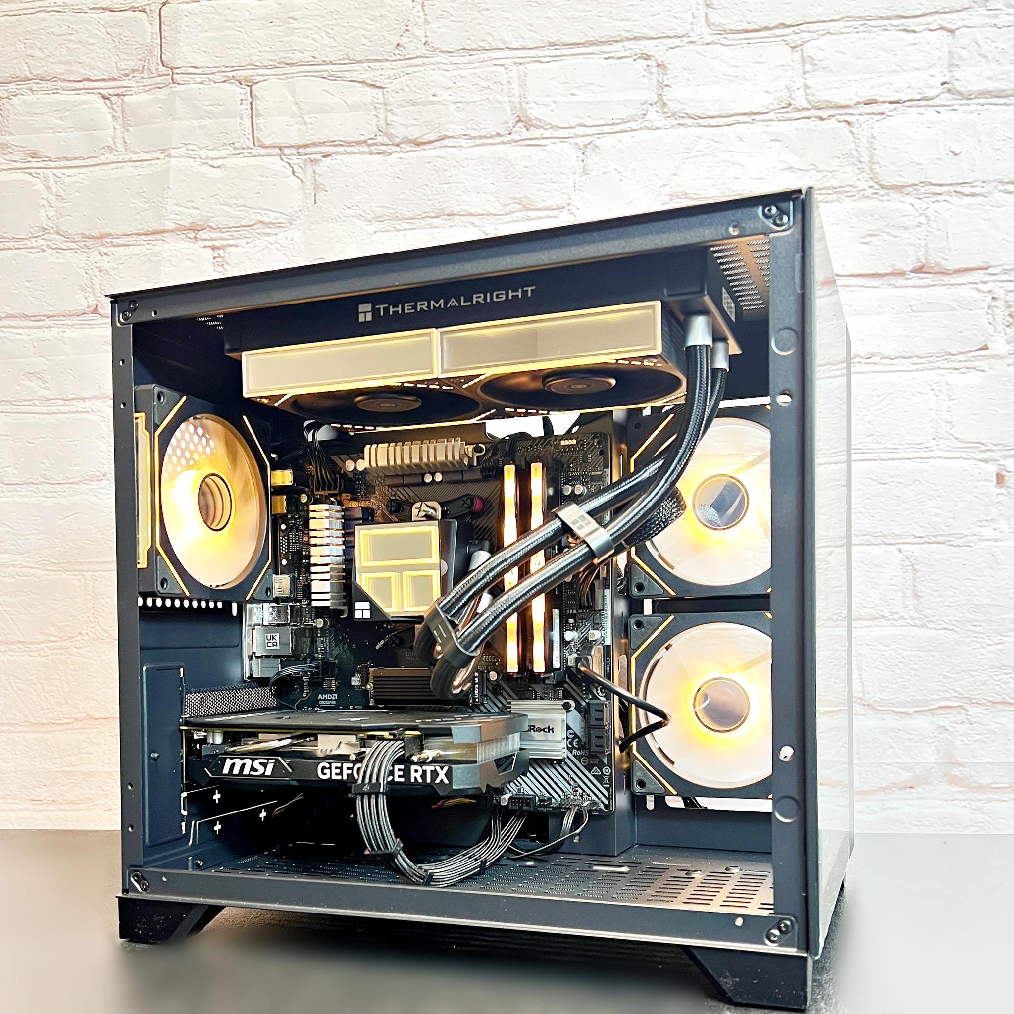 Liquid Cooled RTX 4060 Ryzen 5 5500 16GB RAM 1TB M.2 Gaming PC