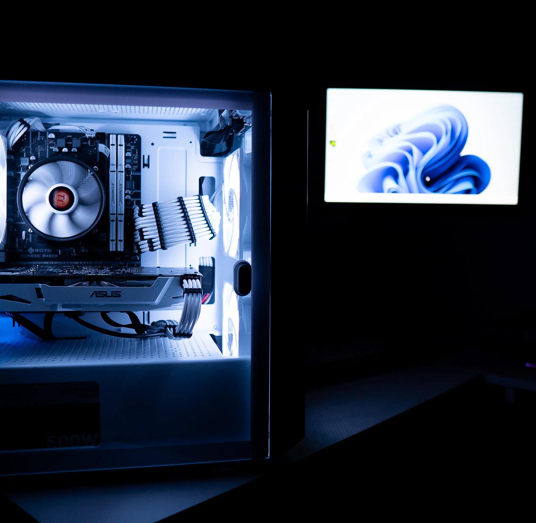 Budget Gaming Computer with AMD Ryzen 5, Nvidia GeForce GTX Graphics Card, 500GB SSD