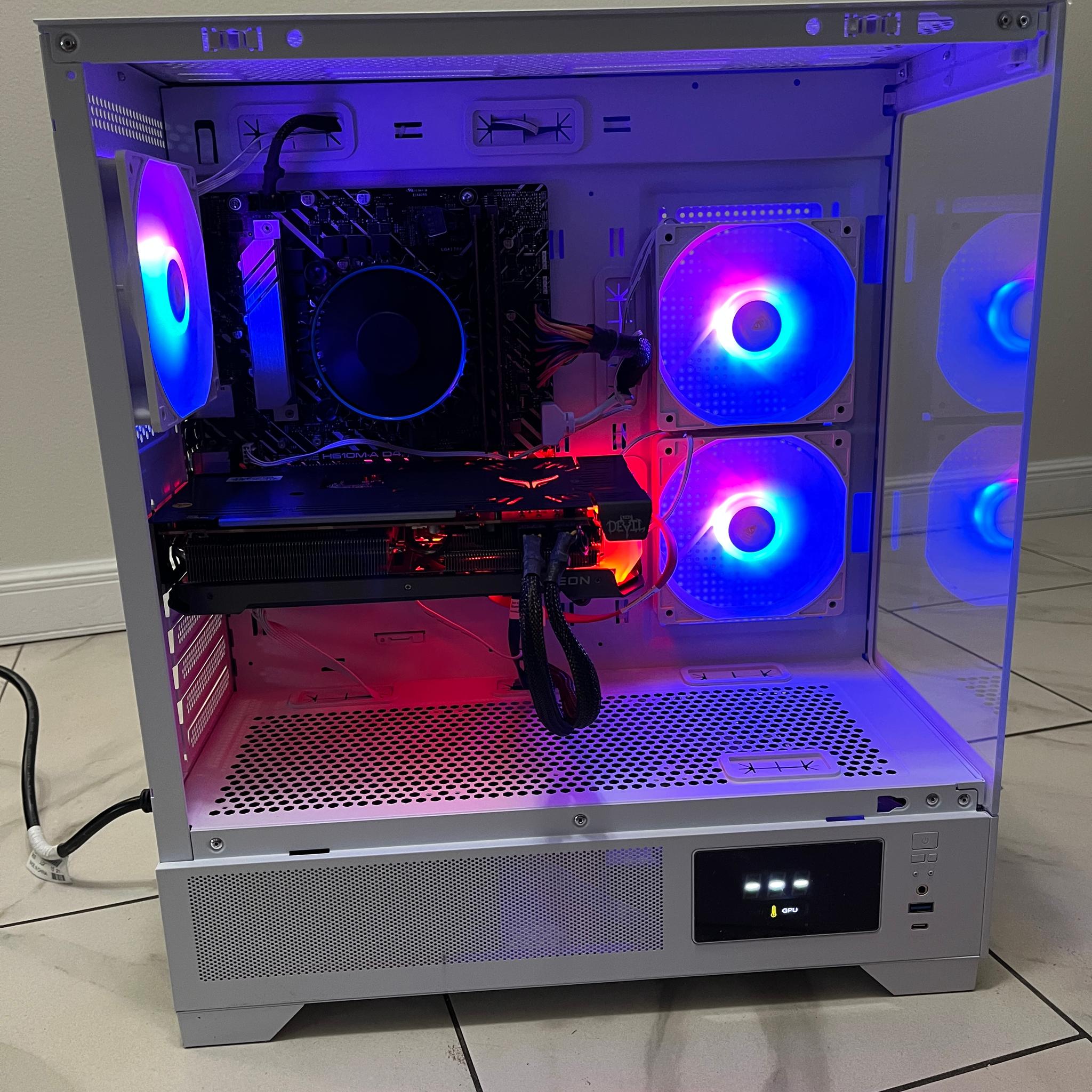 AMD RX 6600 XT, Intel Core i3-12100, 16GB RAM, 4.2 TB Storage, High FPS Gaming PC w/ Wi-Fi & BT