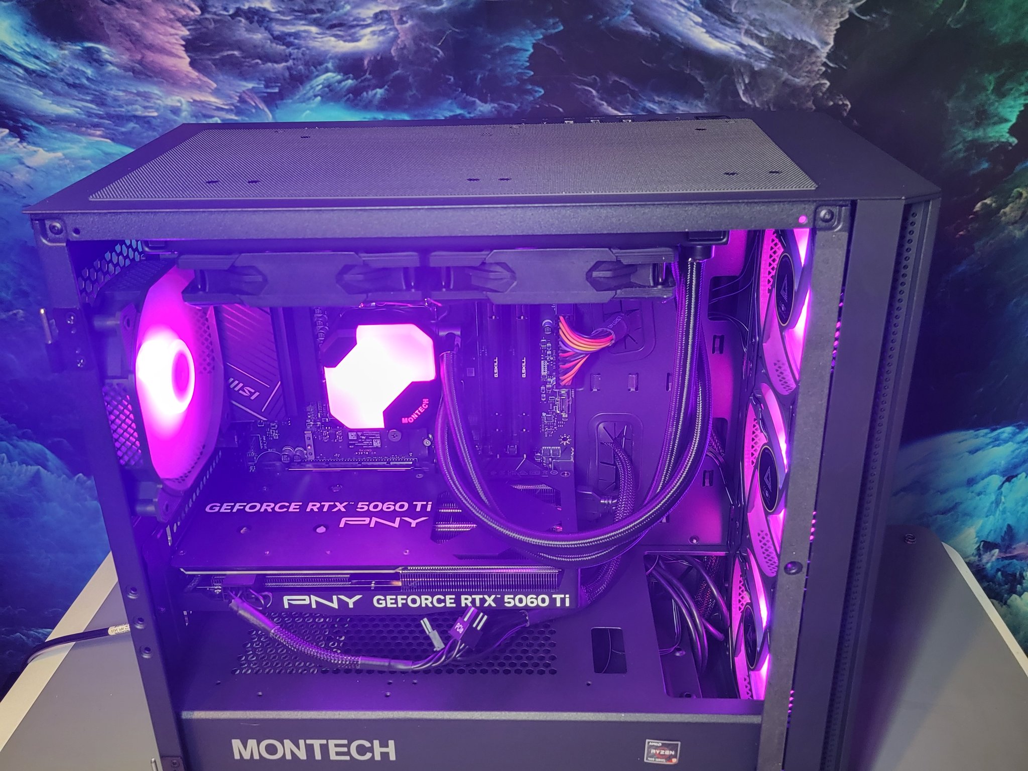PNY RTX 5060ti 16gb + Ryzen 7700x PC Build #4