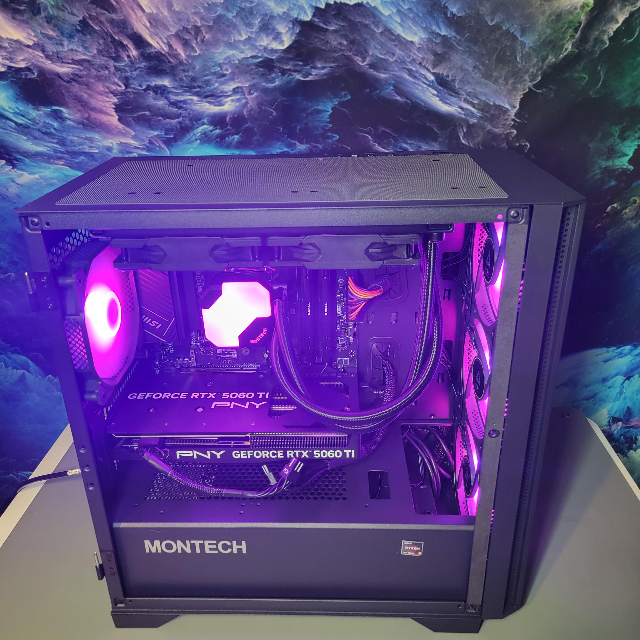 PNY RTX 5060ti 16gb + Ryzen 7700x PC Build #4