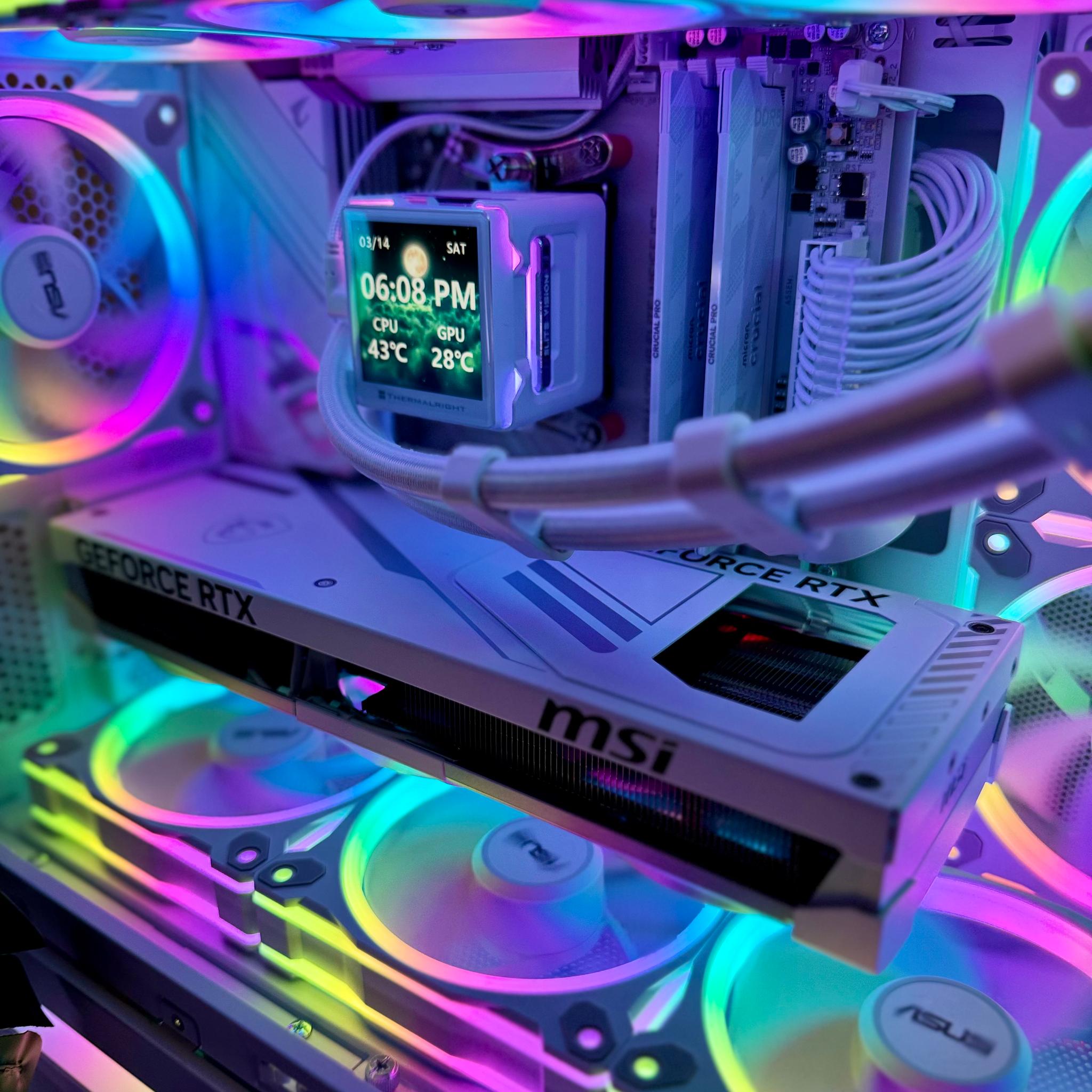 Shook PC Stay Frosty 💎 Ryzen 9850X3D | 5070 Ti OC 16GB | 32GB DDR5 6400MHz CL32 | 2TB SSD NVMe m.2