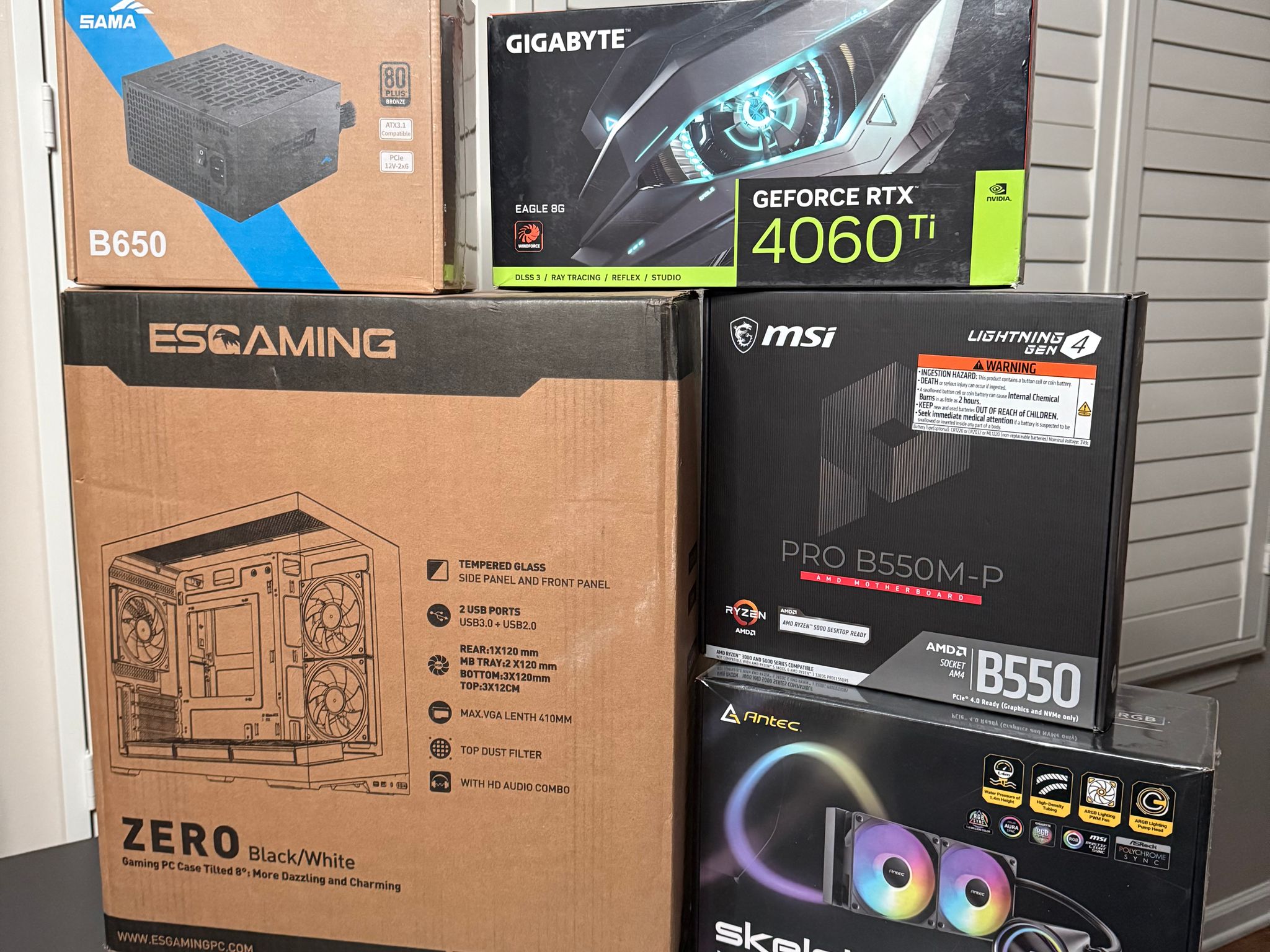 E-Sports Ready Gaming PC | RTX 4060 Ti + Ryzen 5 5600X | 1TB M.2 NVMe | 500+ FPS Fortnite