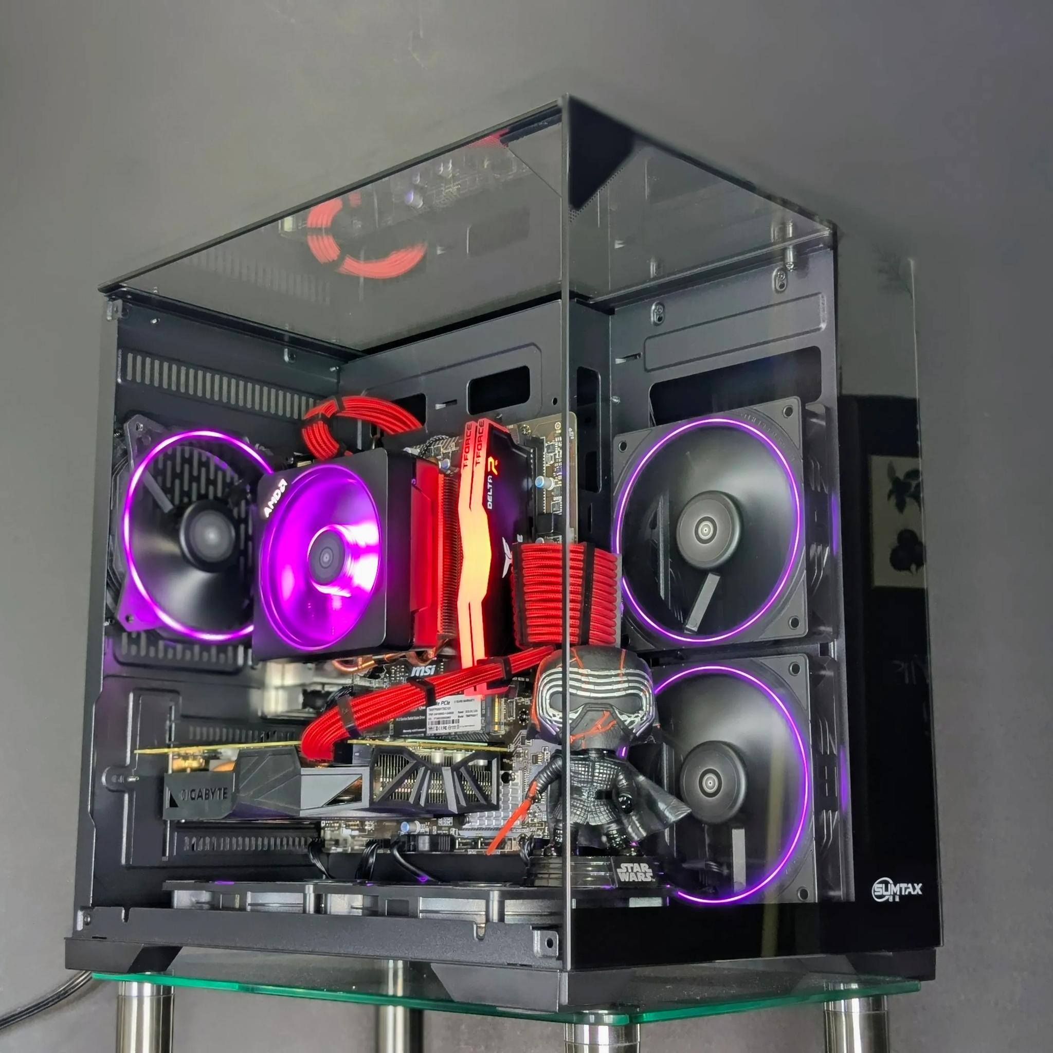 🔴The Supreme Leader⚫️GTX 1080 8GB⚫️Ryzen 5⚫️16GB TFORCE RAM⚫️1TB NVMe⚫️Windows 11(Fully Activated)