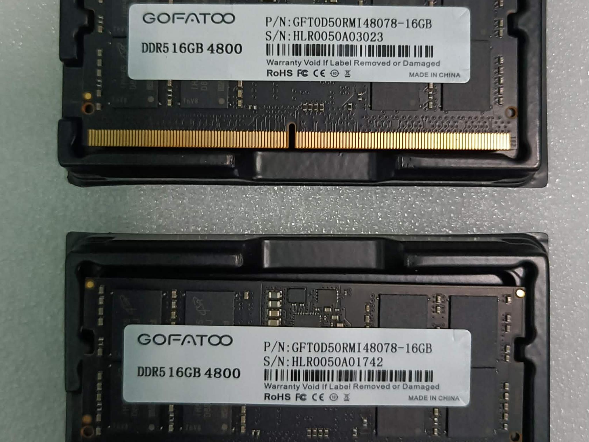 DDR5 32GB KIT (2x16GB) 4800mhz Sodimm Laptop RAM Memory GOFATOO