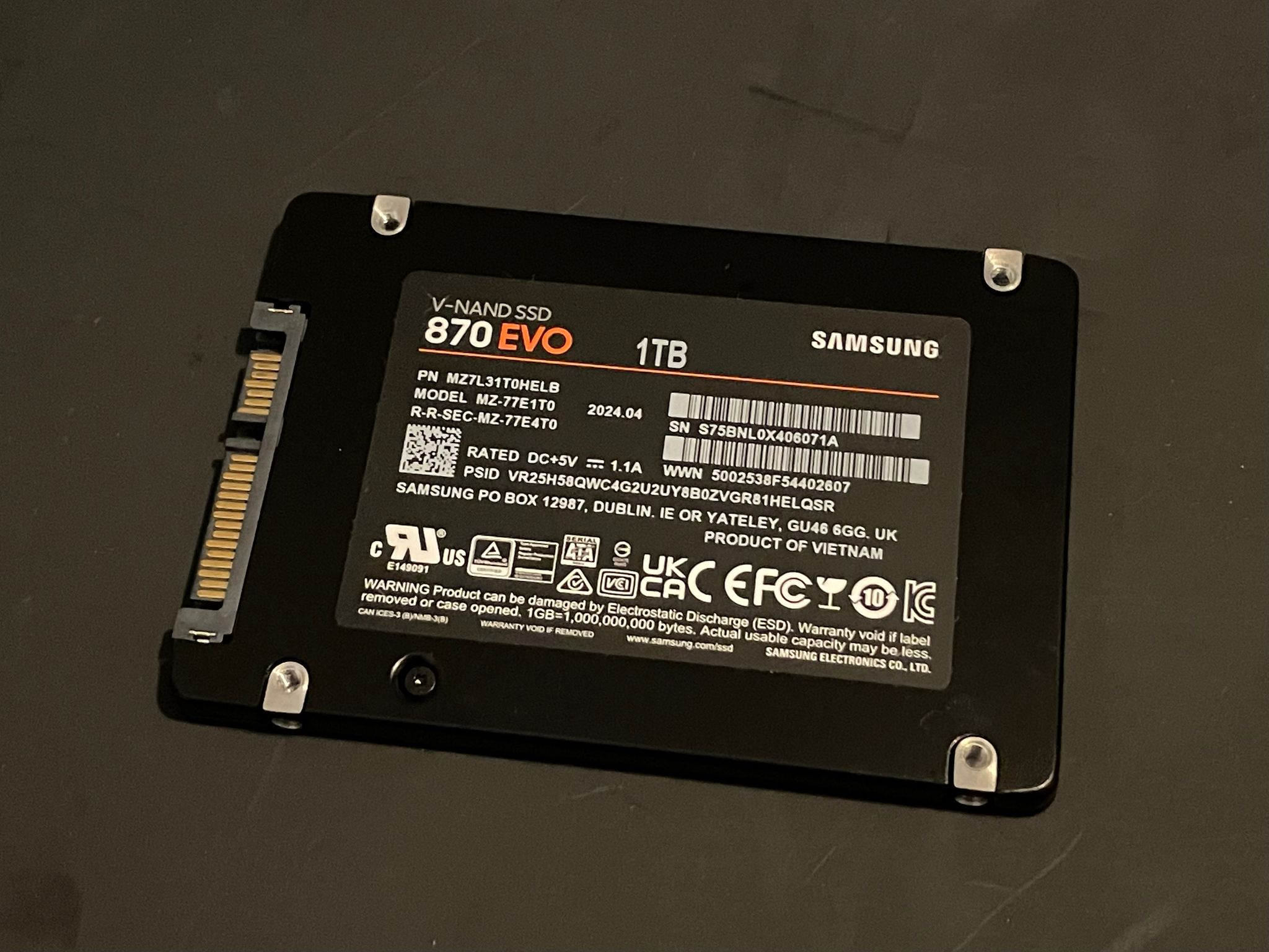 Samsung 870 EVO 1TB SATA SSD | Free Shipping