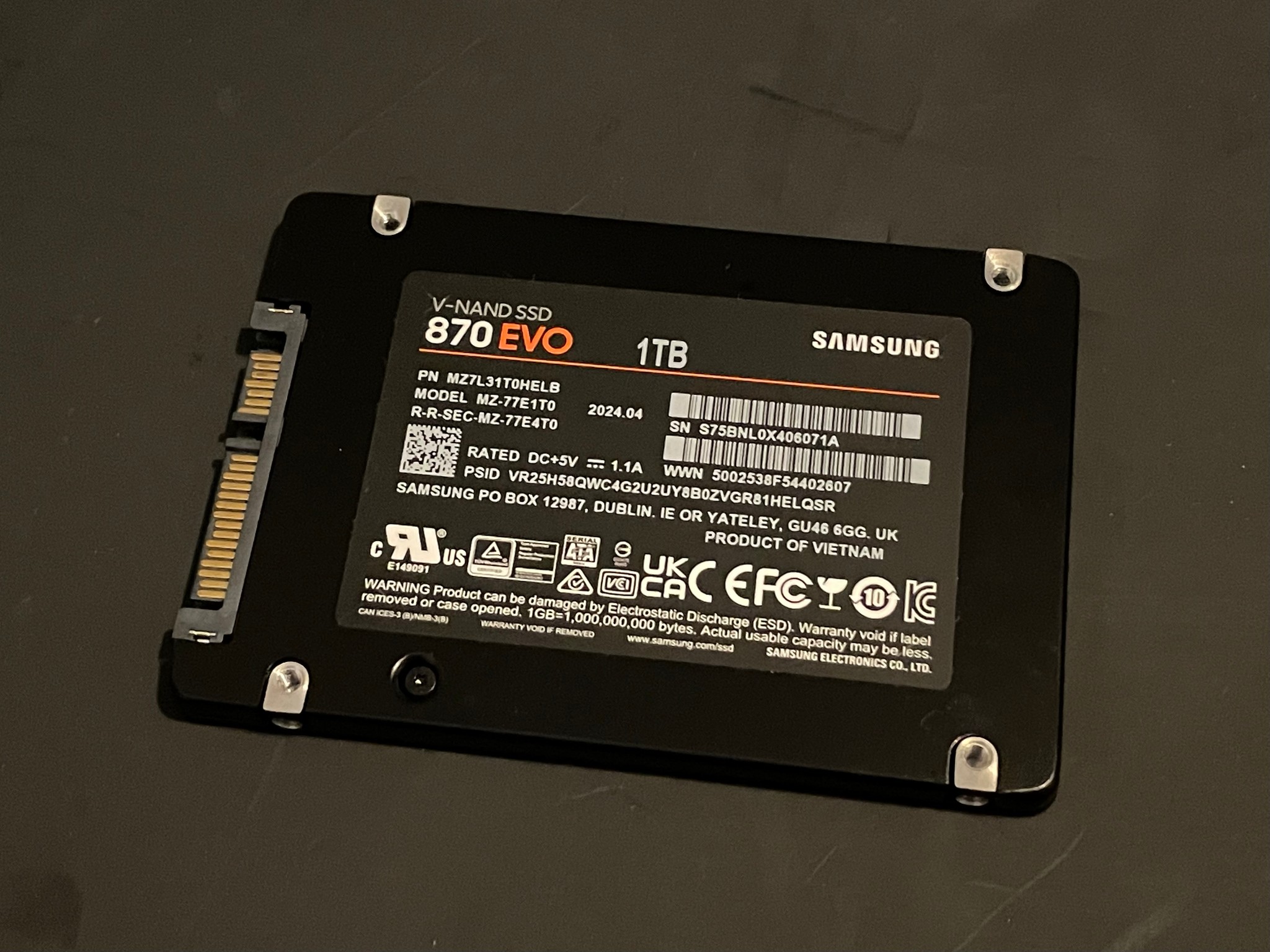 Samsung 870 EVO 1TB SATA SSD | Free Shipping