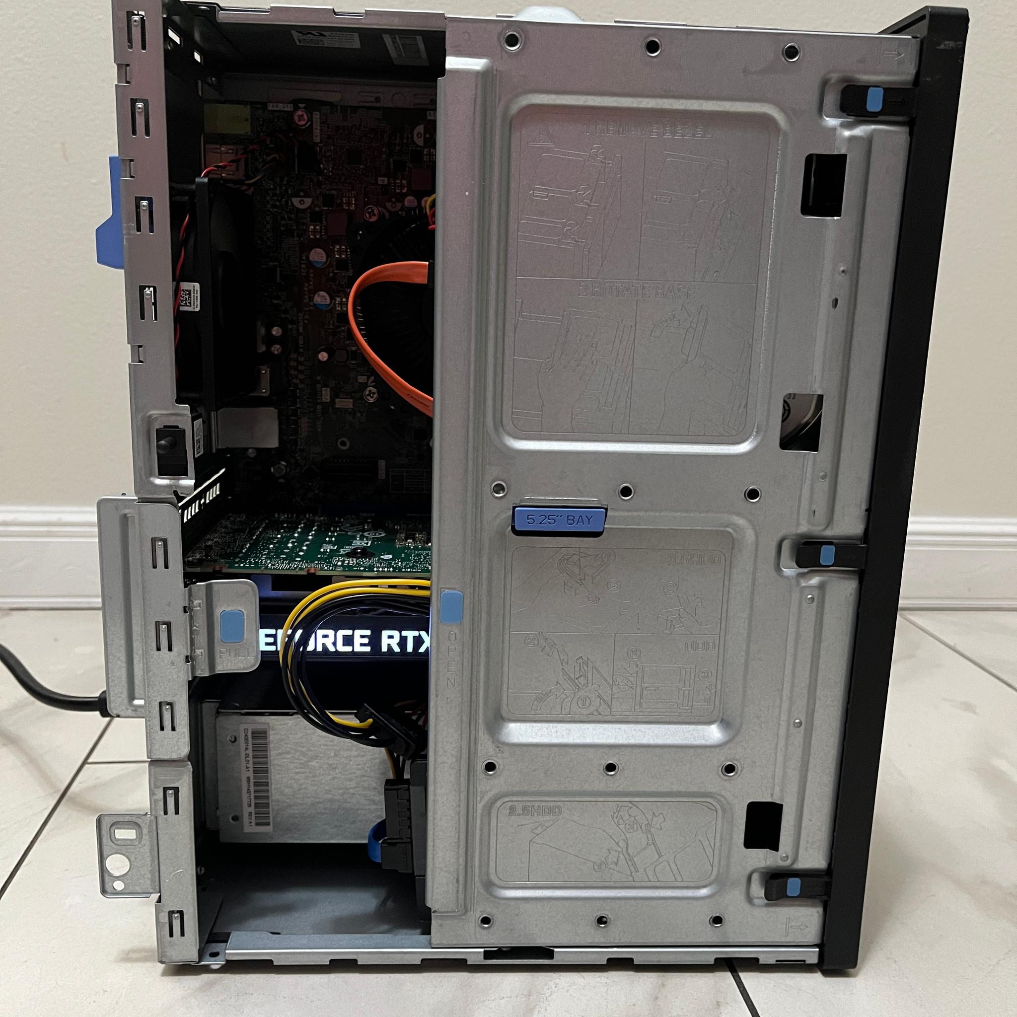 NVIDIA RTX 3050, Intel i7-7700, 16GB RAM, 750GB Storage - Dell Gaming PC w/Wi-Fi, BT