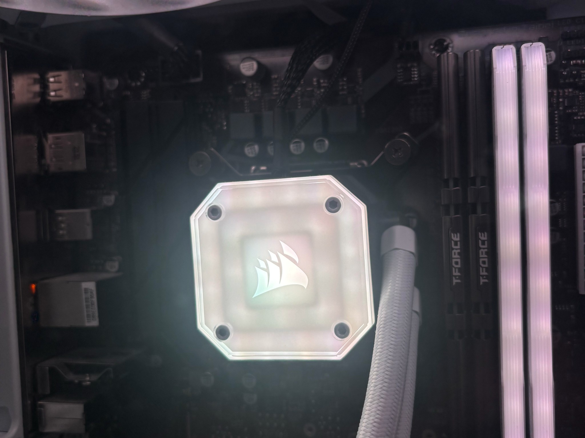 White RGB Gaming PC - i9-11900K, RTX 3050 8GB, 48GB RAM, 3TB+ Storage, 360mm Corsair AIO