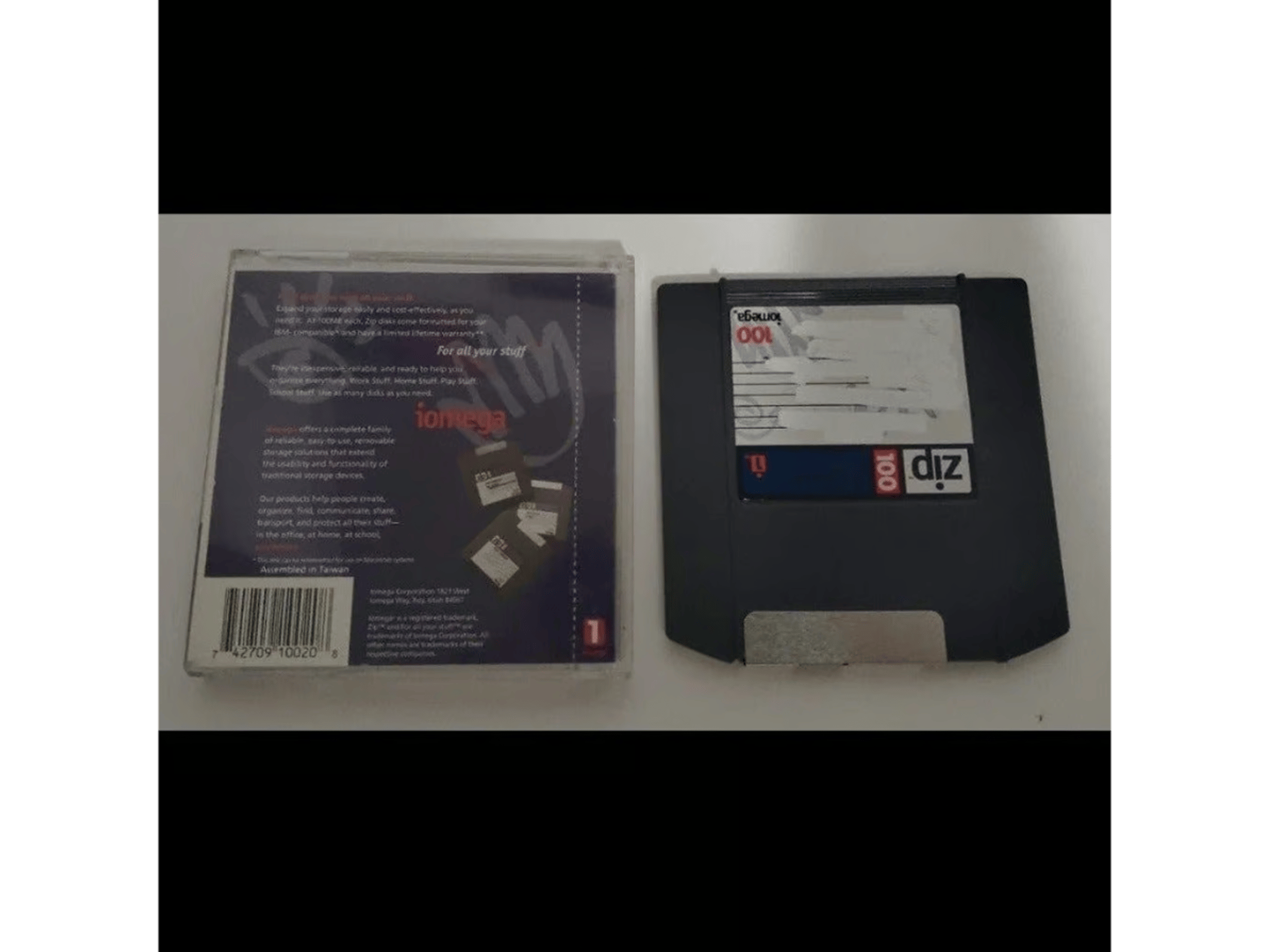 IOmega Zip 100 disc disk 100mb computer desktop laptop storage portable
