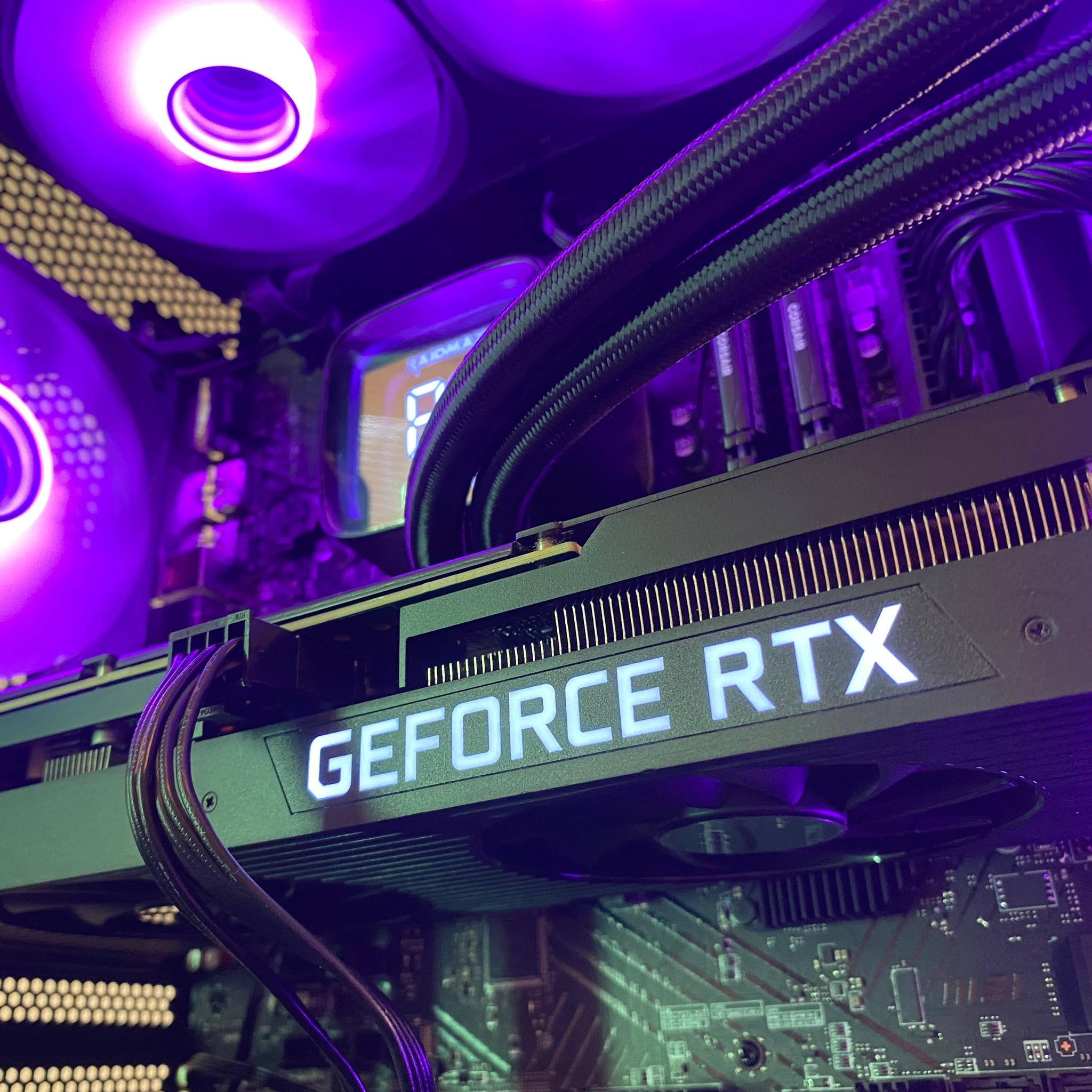 Black RGB Gaming PC | RTX 3070 8GB | Intel Core i7-12700 | 32GB DDR4 | 1TB NVMe SSD | 360mm Liquid C
